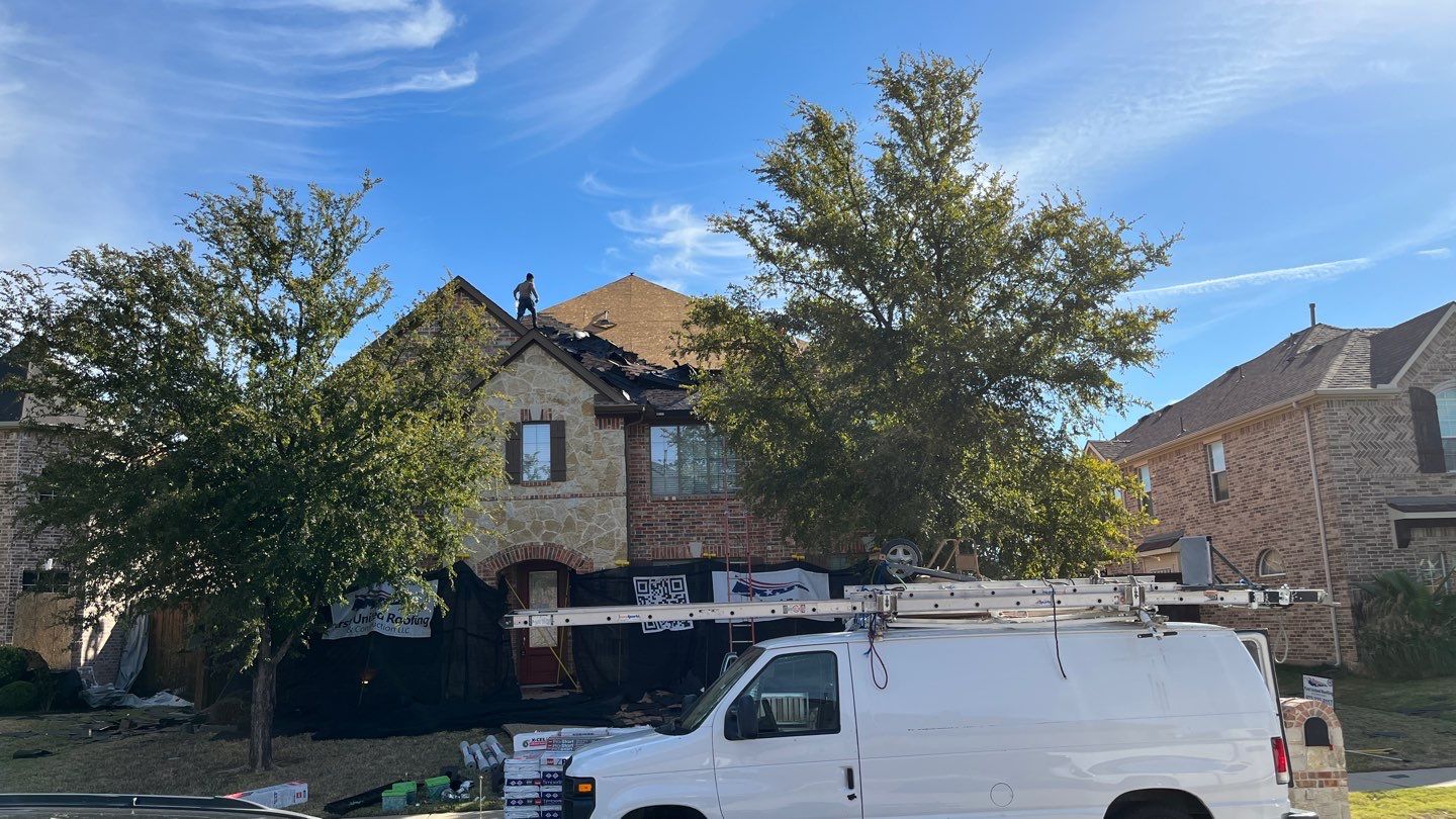 Storm Roof Damage Replacement in Frisco by First United Roofing & Construction
