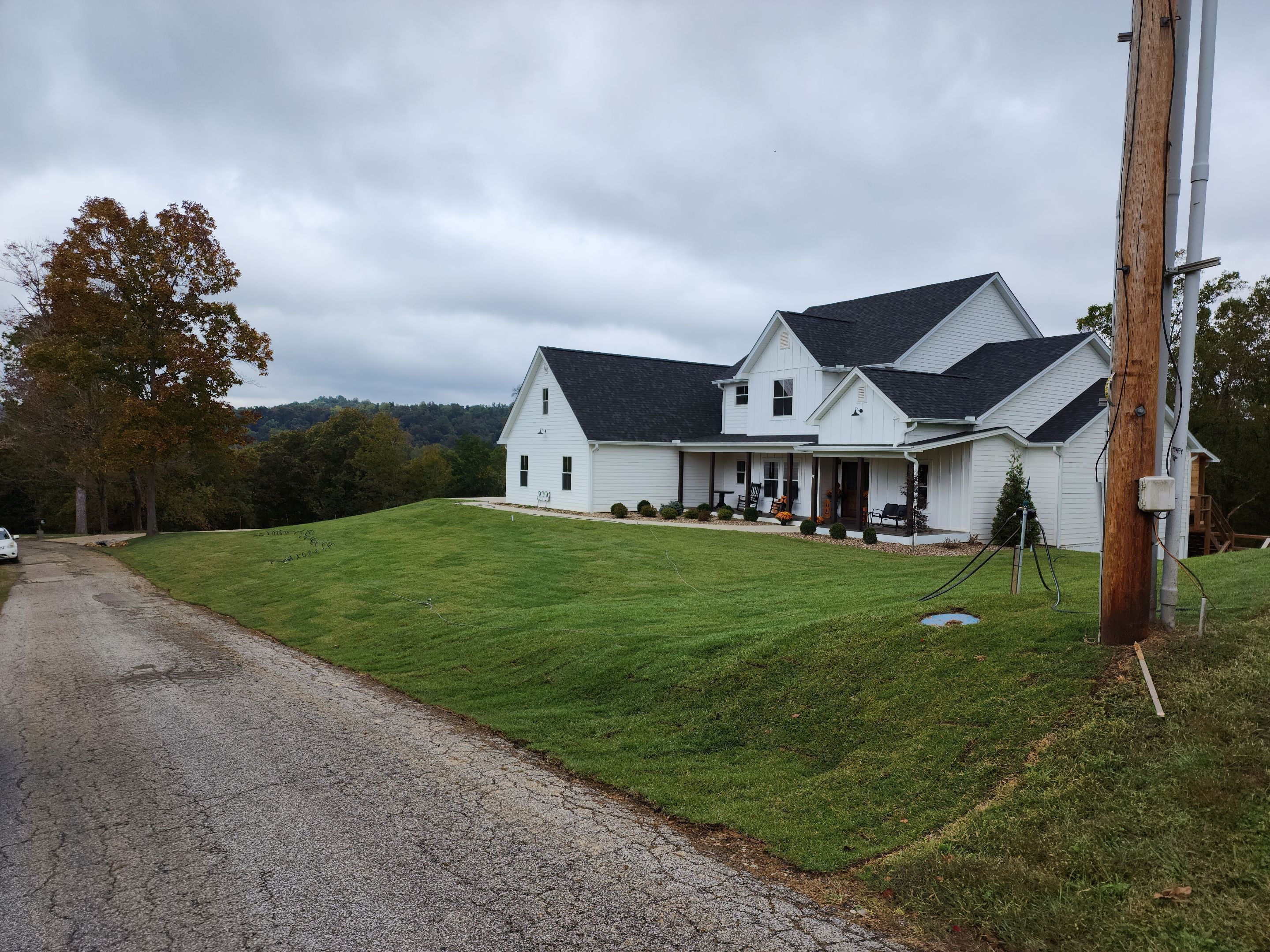 Sod Installation using Fescue Sod by GrassBusters, Inc.