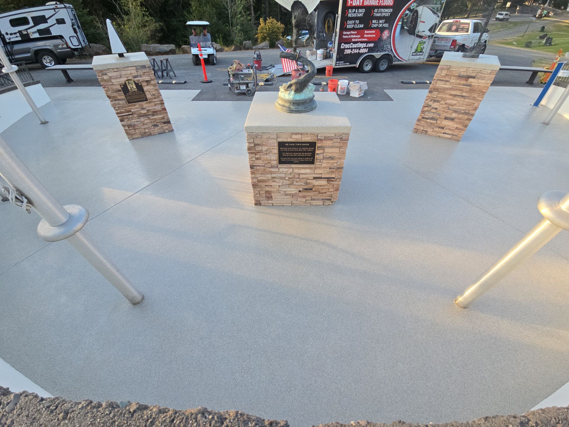 Veteran's Memorial - St. Maries Idaho by Croc Coatings, LLC