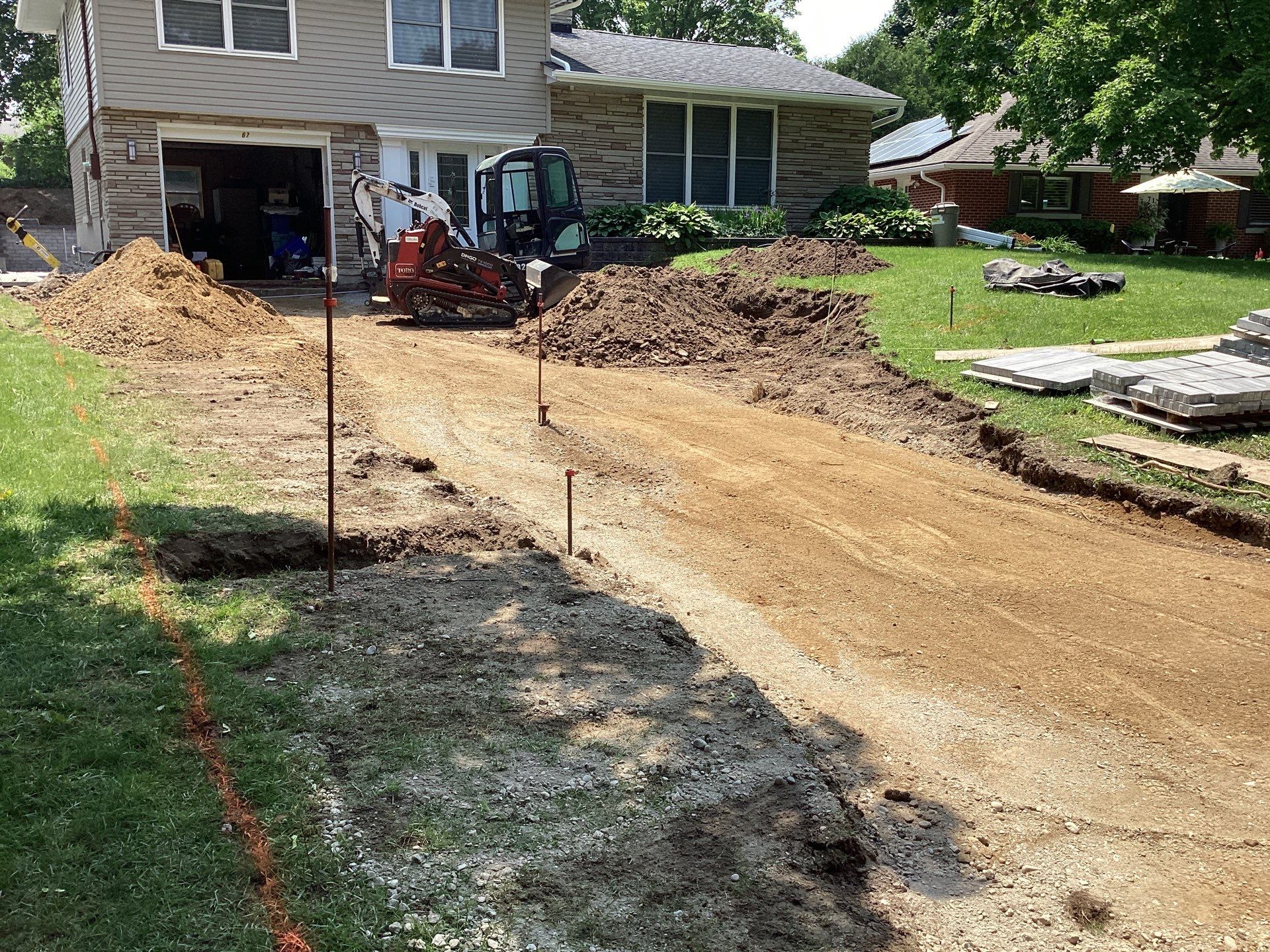 Vista Project: Driveway + Walkway by Soares Landscaping