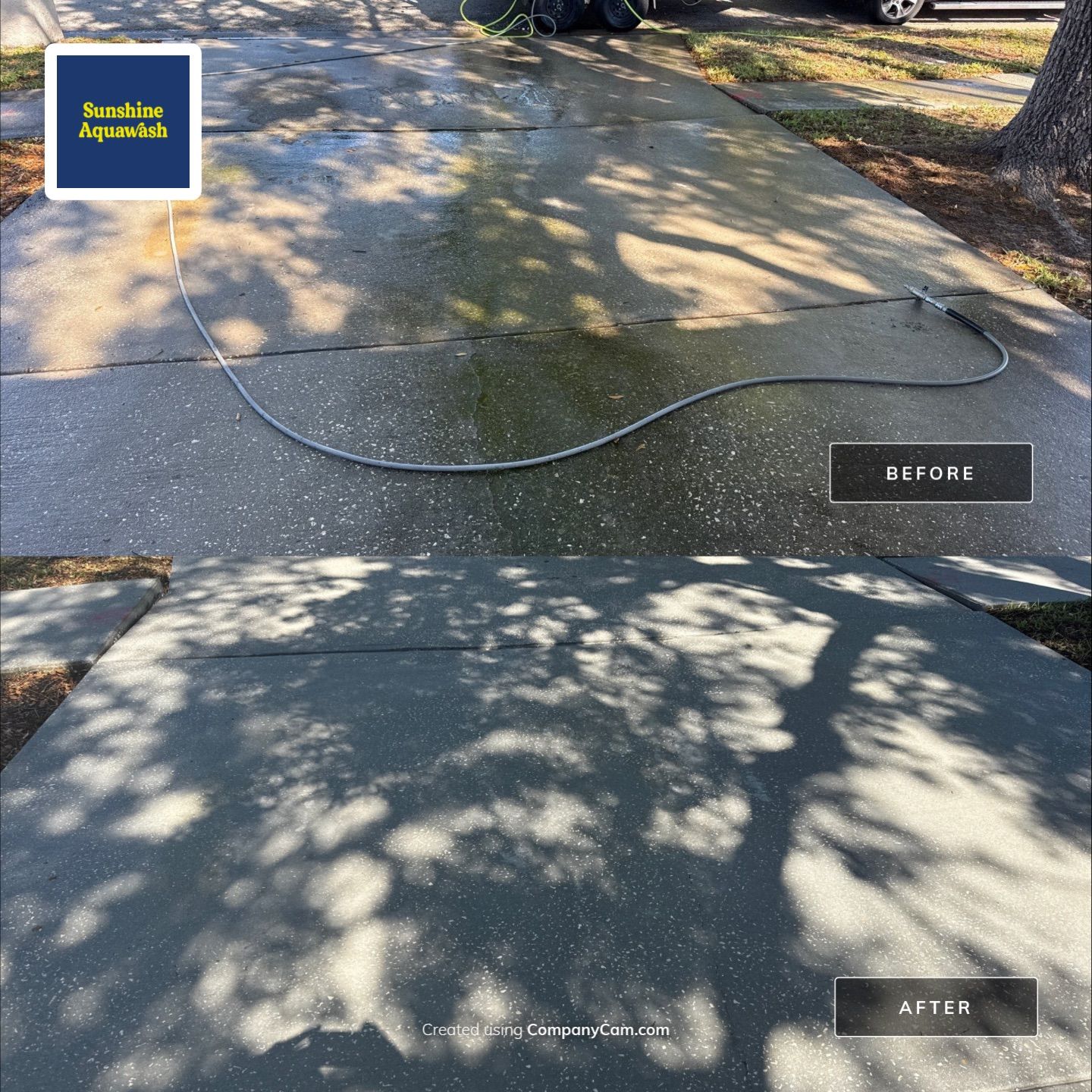 Concrete Driveway & Sidewalk Cleaning ā Peppermill IV at Providence Lakes, Brandon, FL by Sunshine AquaWash