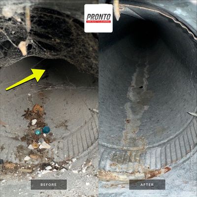 Air duct cleaning using Commercial vaccum