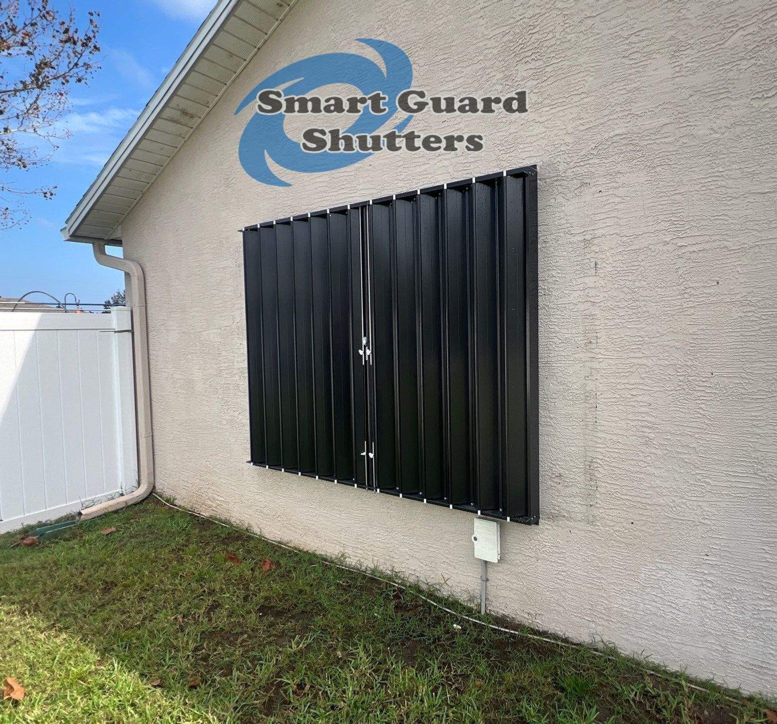 Hurricane Protection in Bronze by Smart Guard Shutters