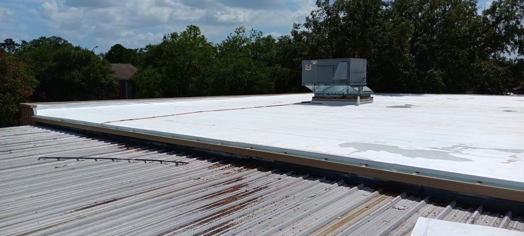 Commercial Roofing Installation using TPO by Core Four Roofing