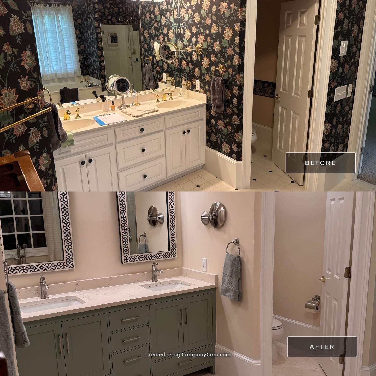 Master bathroom renovation by Prudencio