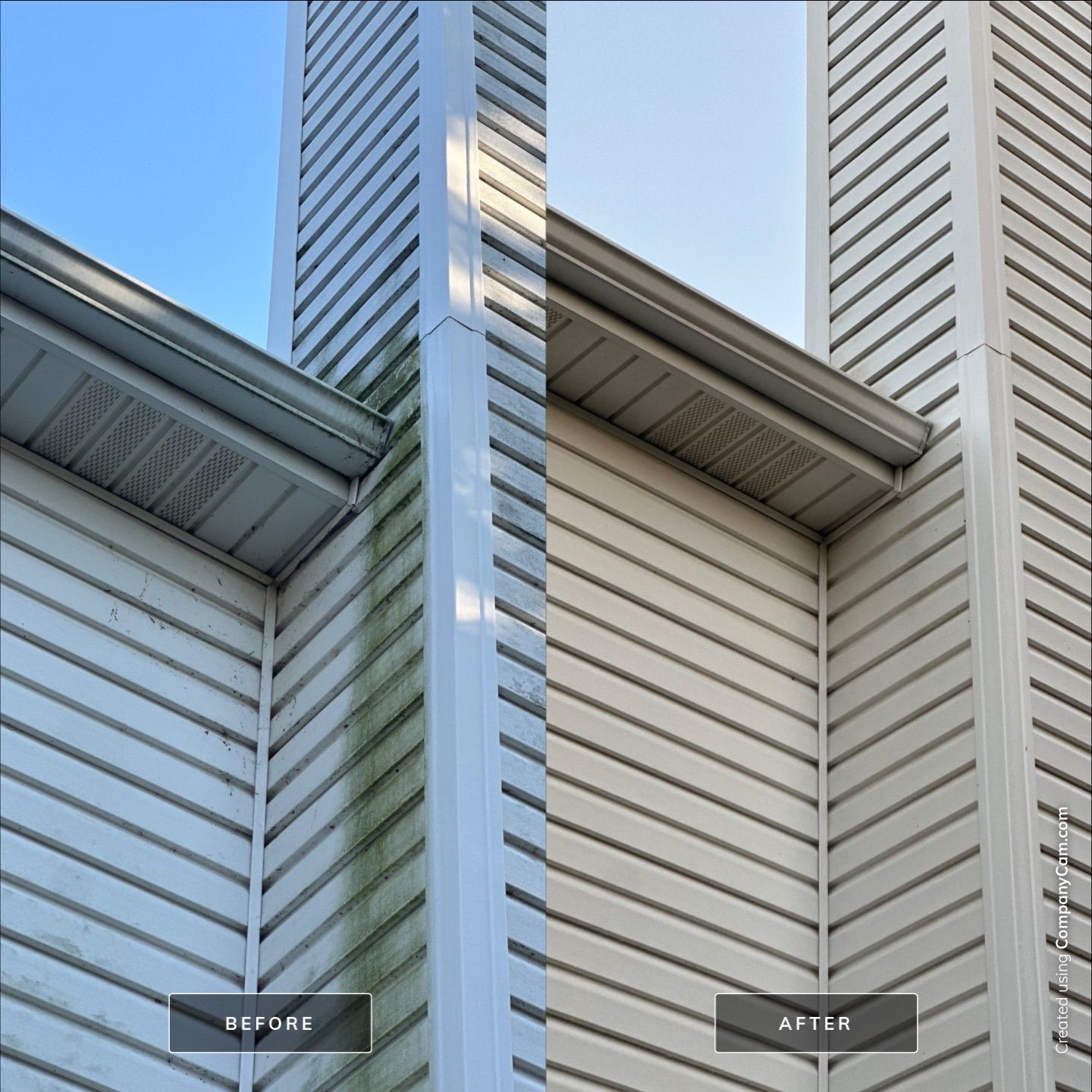 Project in South Elgin by Simmons Power & Soft Washing