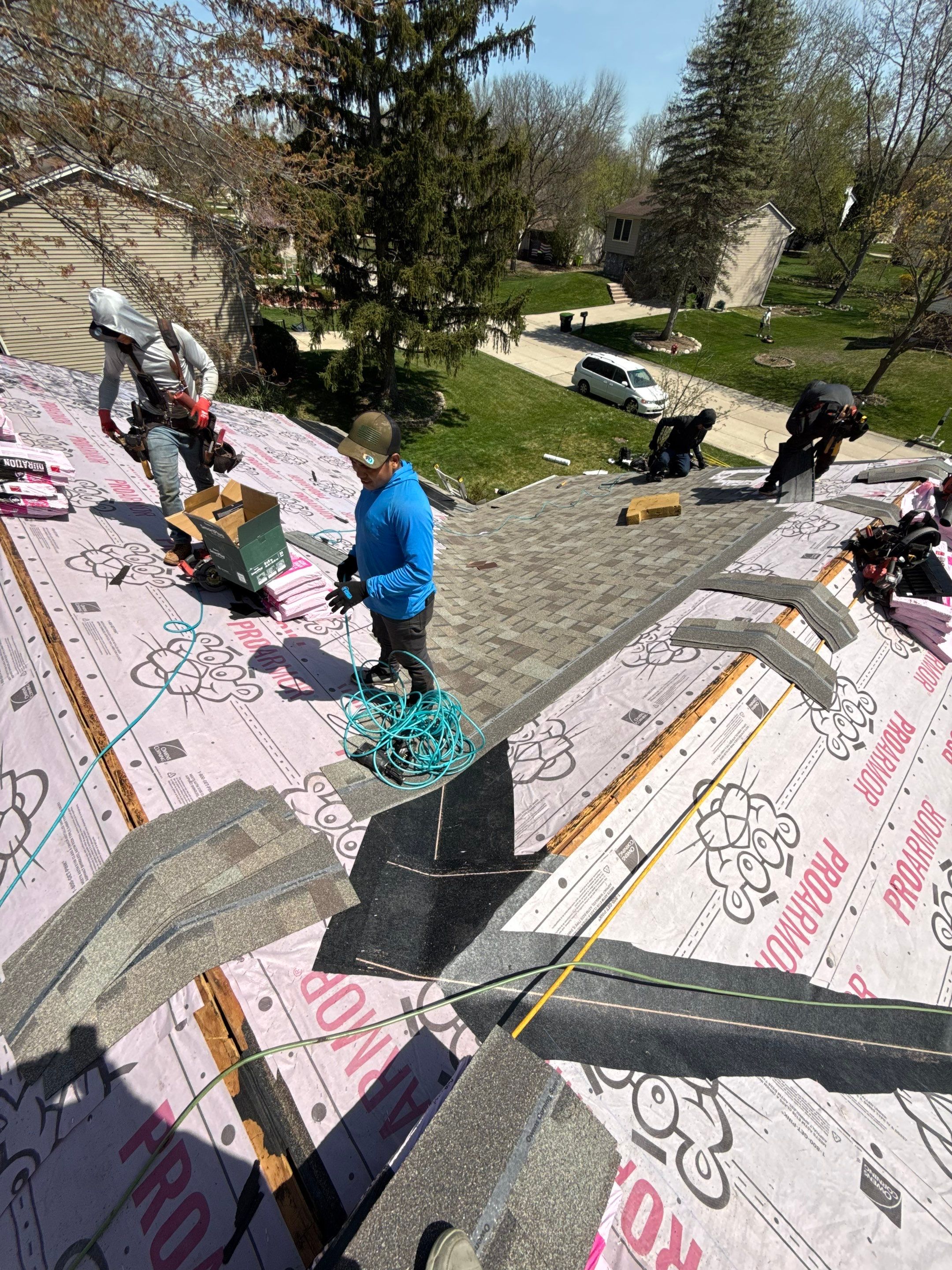 Roof Replacement using Owens Corning Driftwood by 180 Contractors