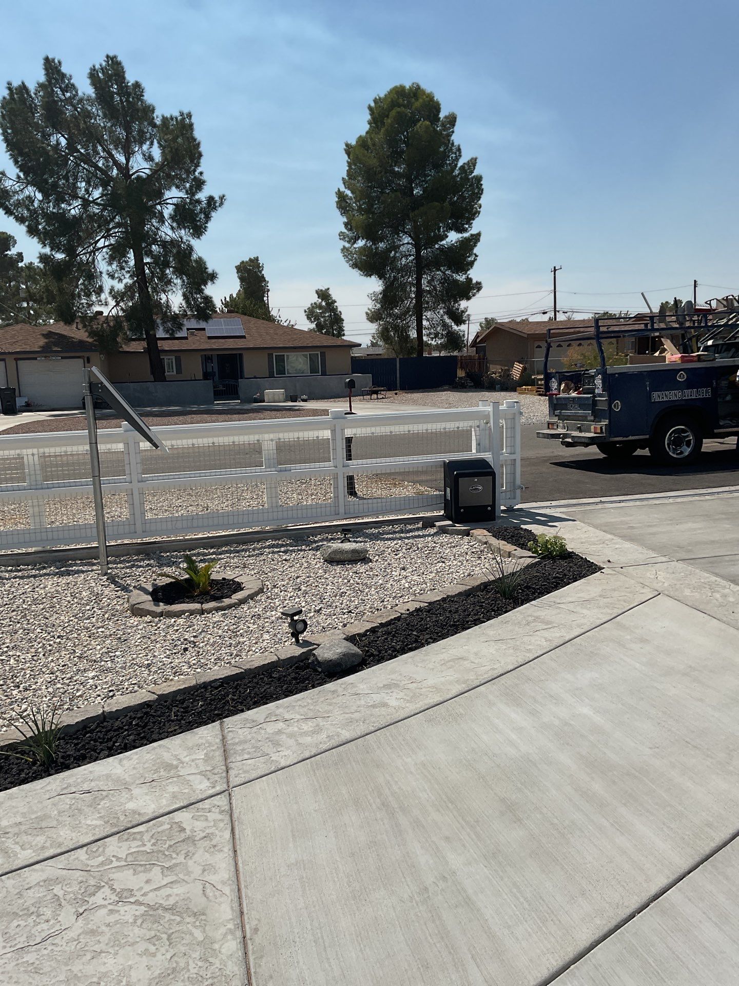 Fence Installation using Ranch Style Vinyl by Fence Guys Inc.