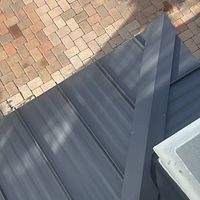 24ga 1.5" Mechanical Seam Mansard Brown  by Total Roofing System The Metal Roof Experts