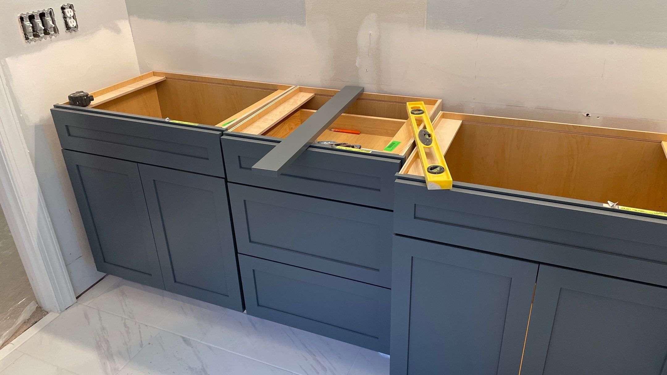 Bright Bathroom Remodel with Wall Removal, Stand Alone Tub and New Vanity by Footprints Floors of Coastal Carolina