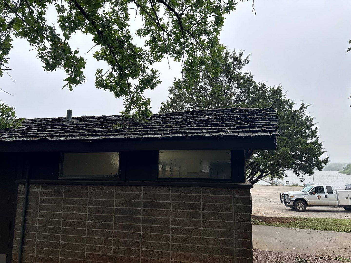 Metal Roof Replacement for Public Park Facility in Sulphur by BANA Roofing and Solar Supply