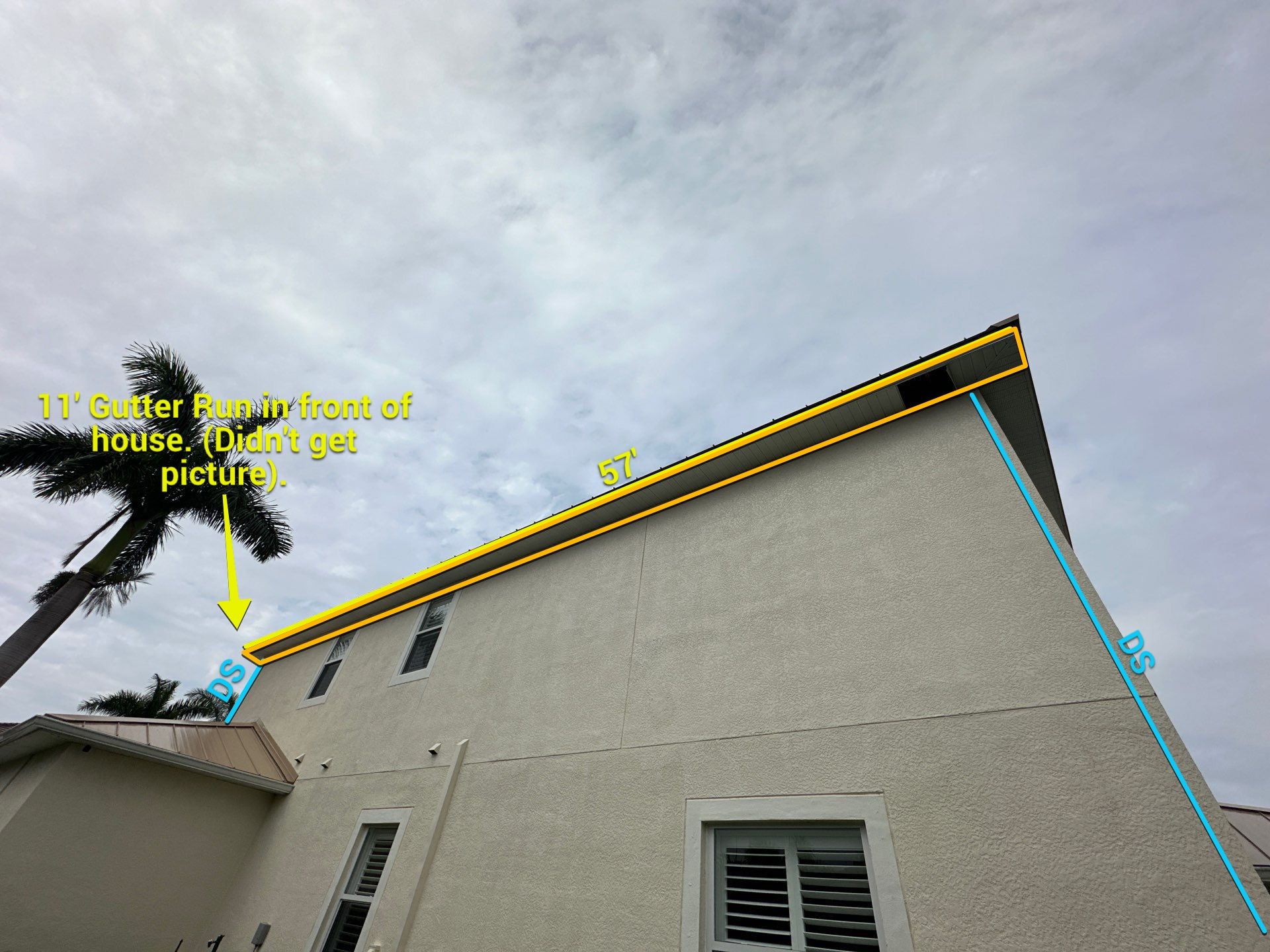 White Vinyl Soffit and Fascia in Cape Coral FL by Gutter Professors