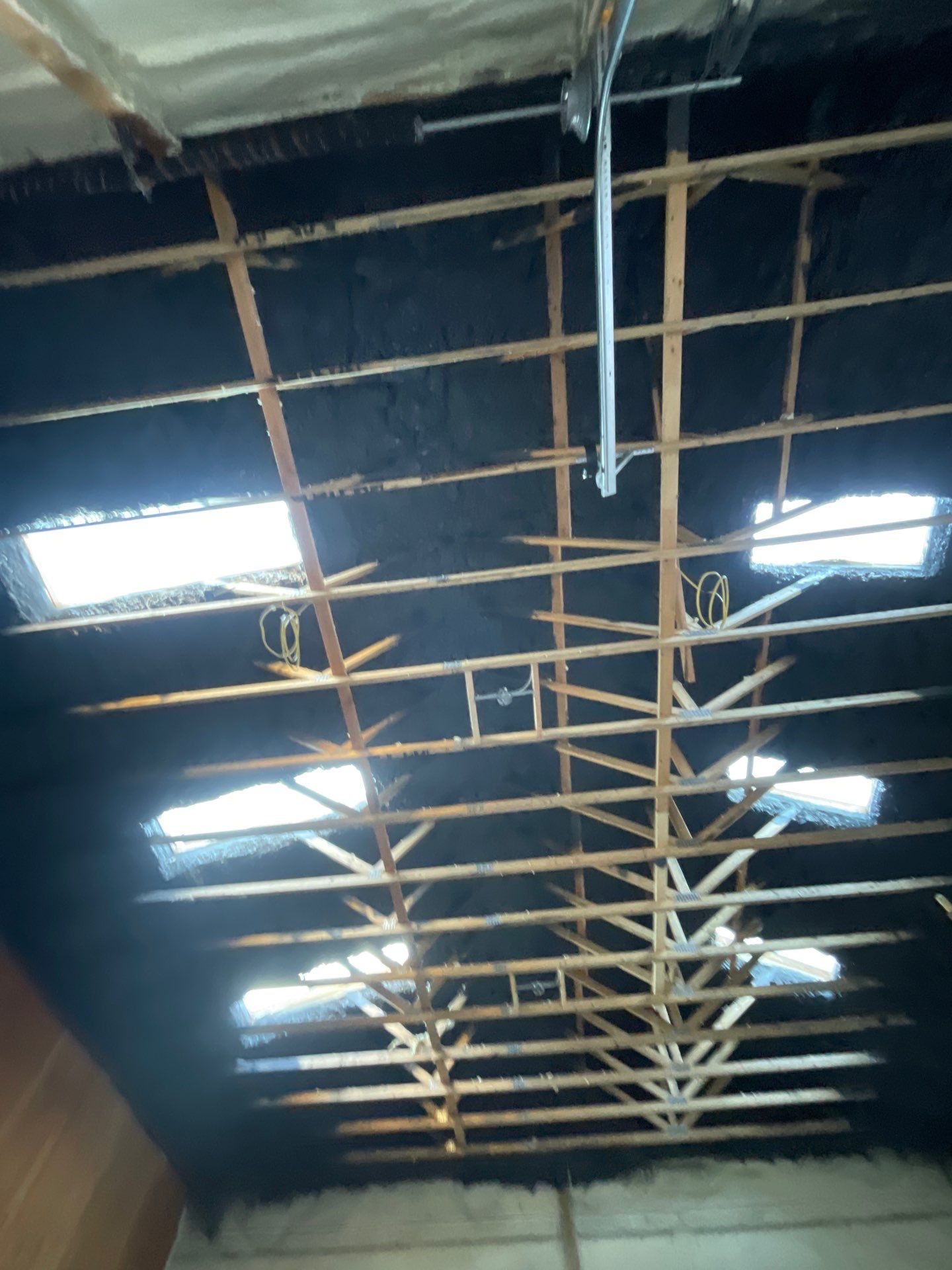Open Cell Spray Foam to a Pole Barn by NYS Foam & Energy