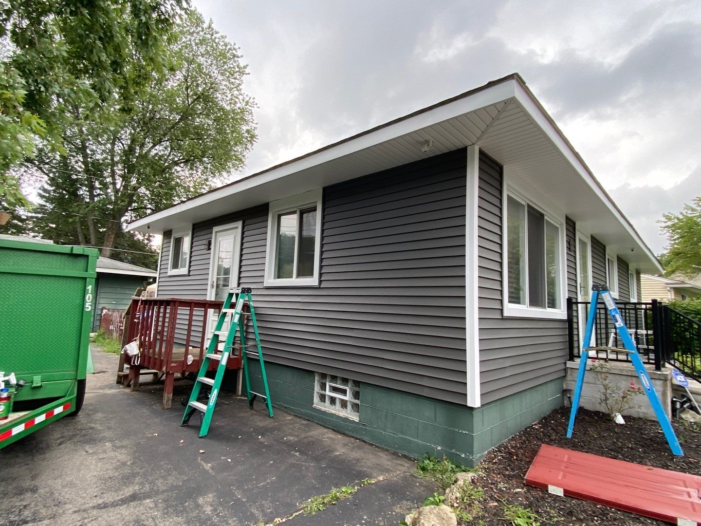 Siding Replacement using Smokey Grey by 180 Contractors