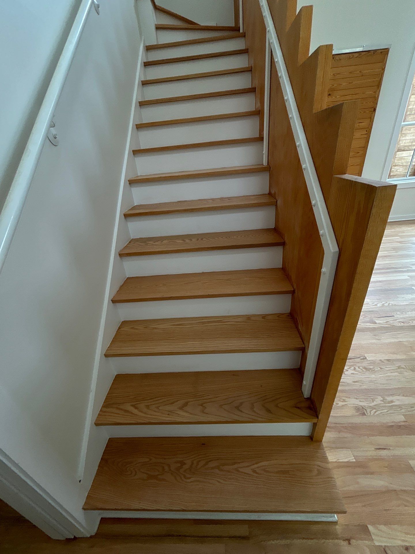 Natural Red Oak floor refinish by Footprints Floors of East Atlanta