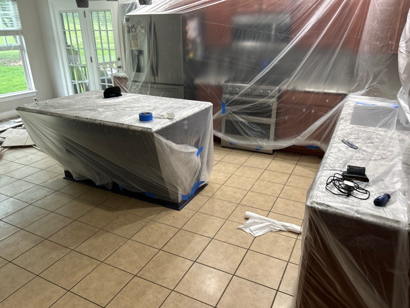 Kitchen floor refresh  by Footprints Floors of Nashville