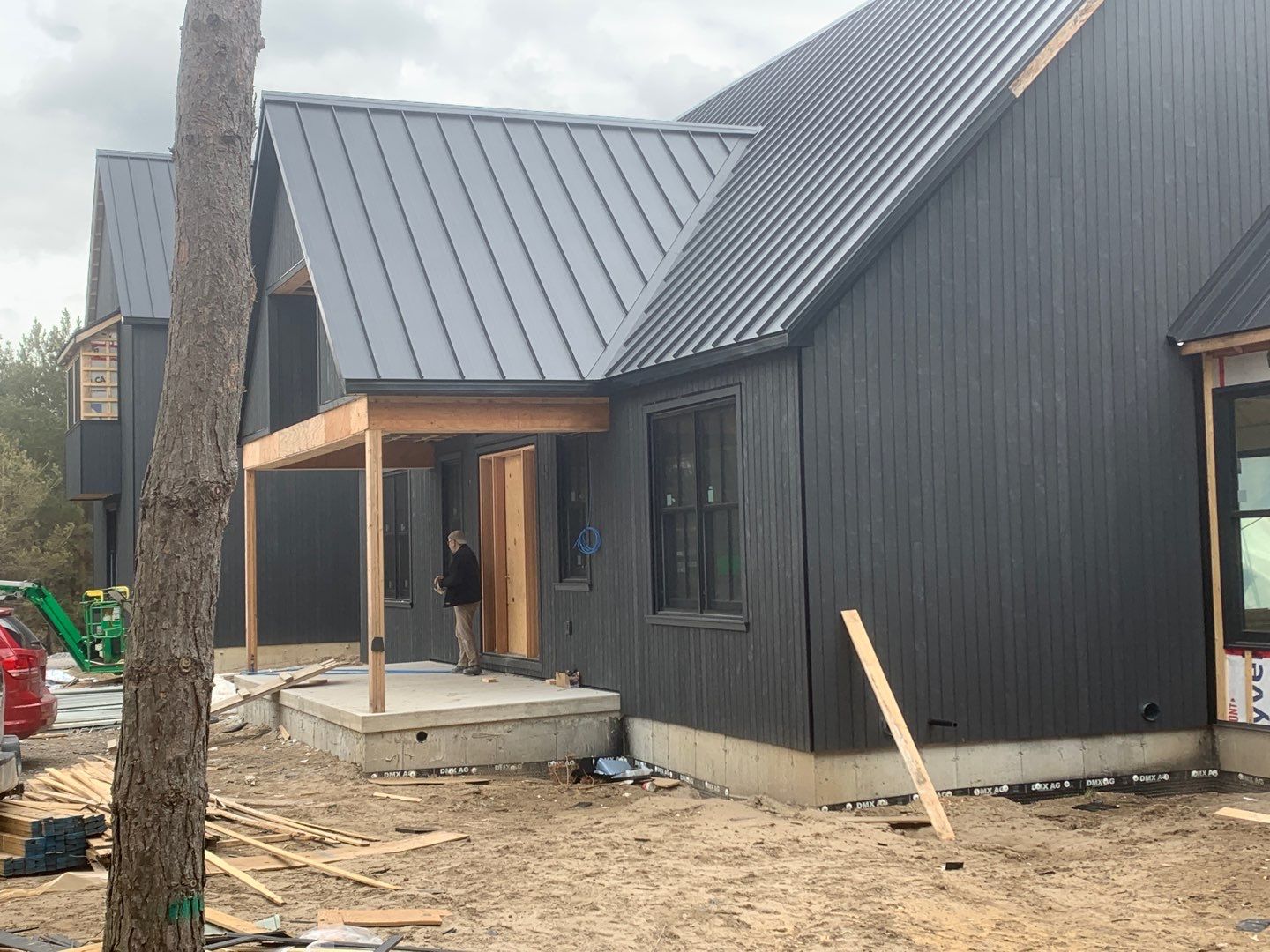 New Home Construction using 16" Standing Seam Panels by Jay Carter Roofing & Sheet Metal