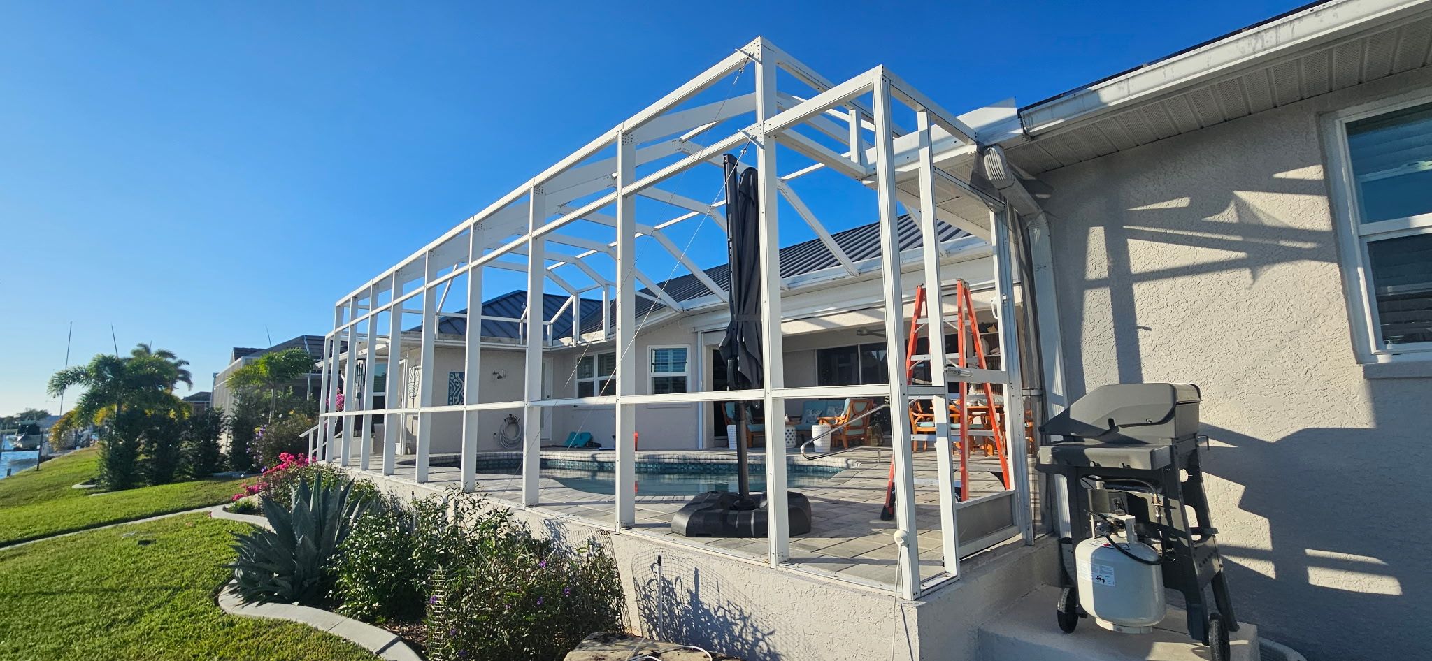 Rescreen of Pool Cage by Screen Experts, LLC 