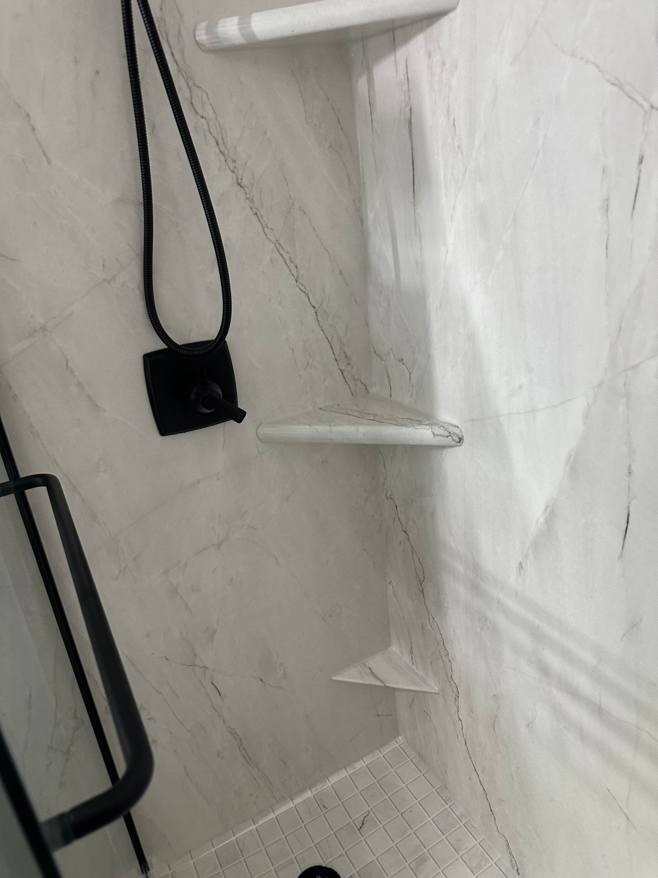 Tub to Walk-in Shower in Buda, Texas by Lane Lauritsen - The Hill Country, Texas