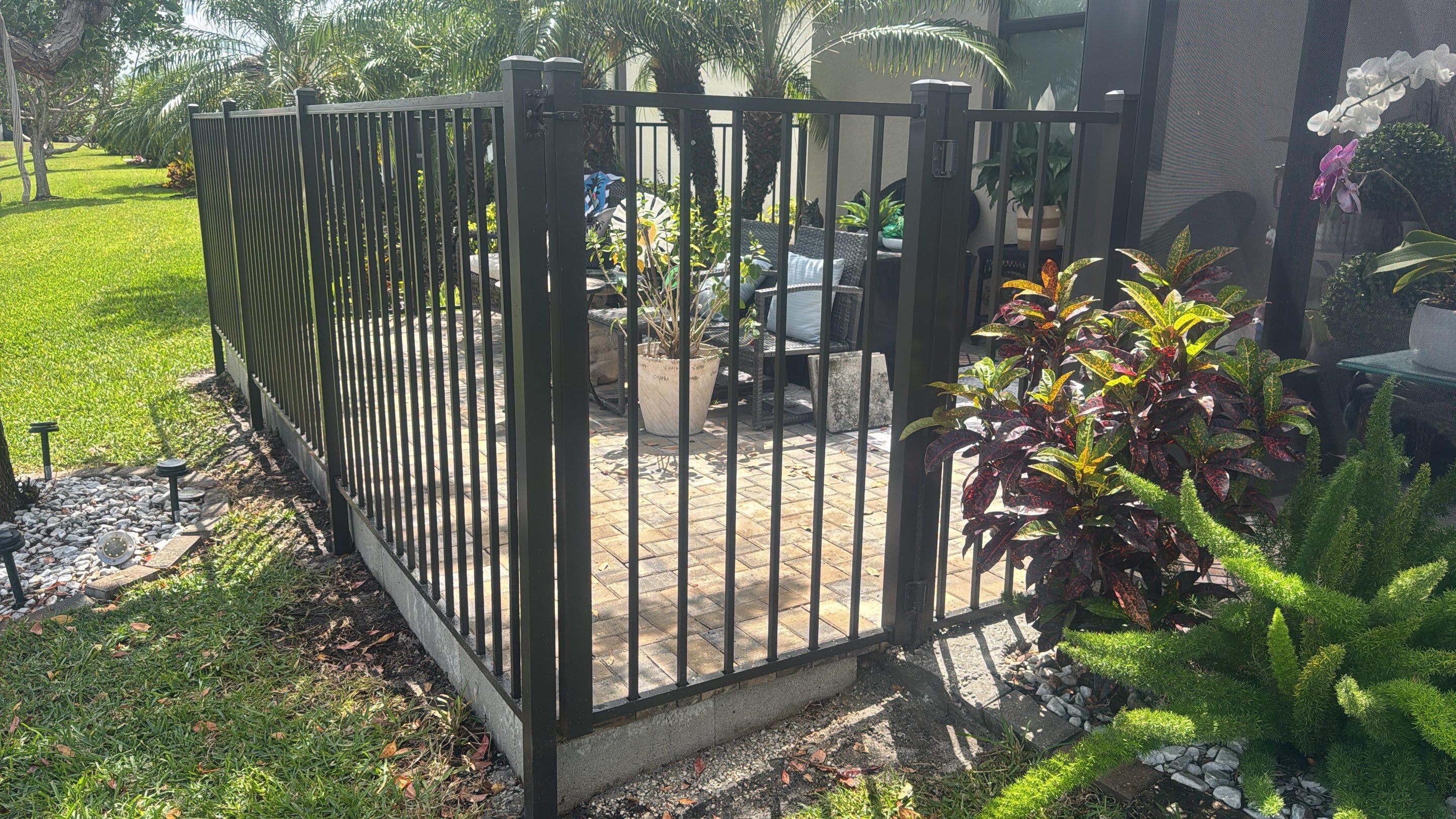 Bronze Aluminum Fence in Naples by True Fence LLC