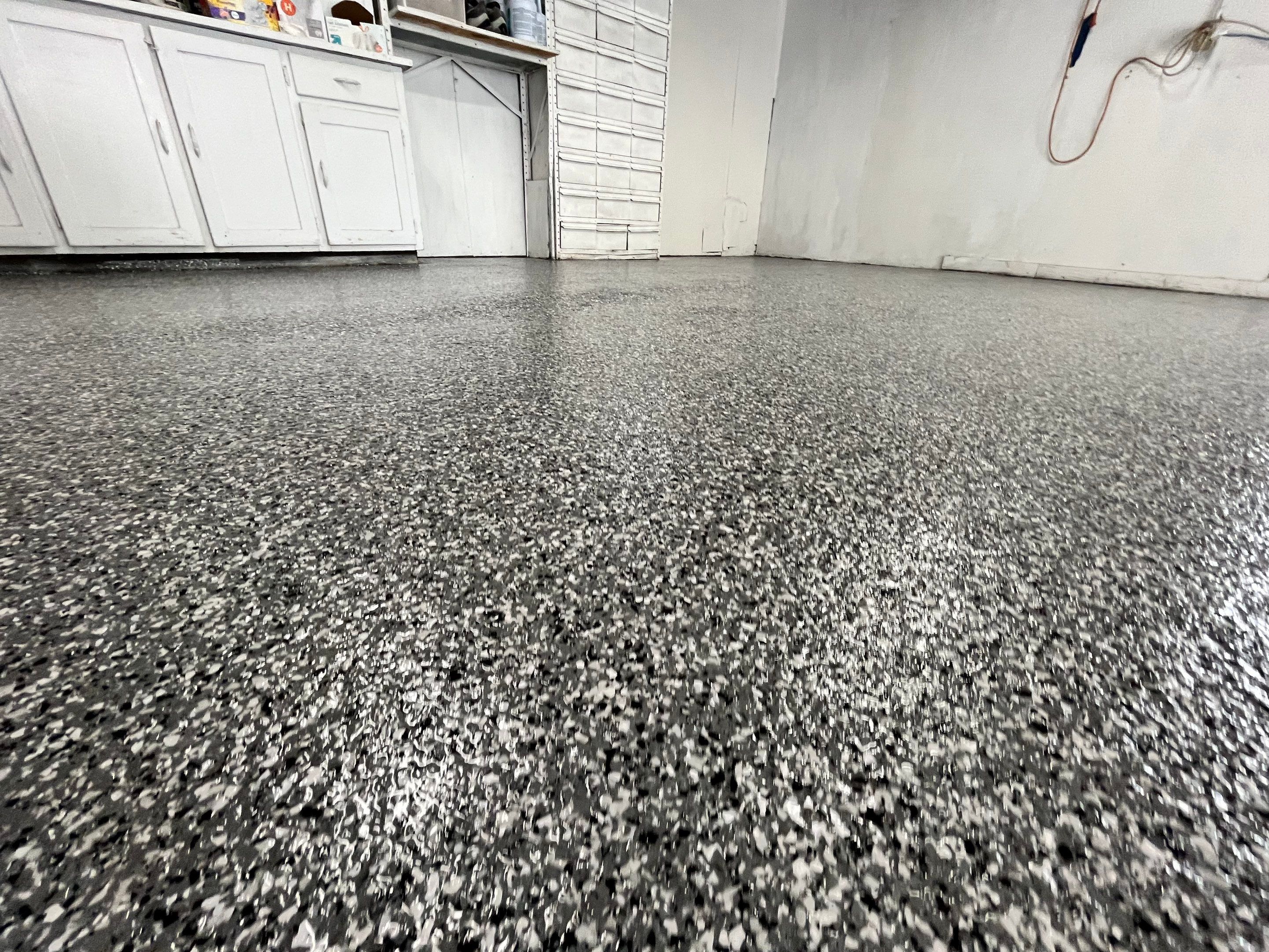 Nightfall Flake Garage Floor by Level 10 Coatings