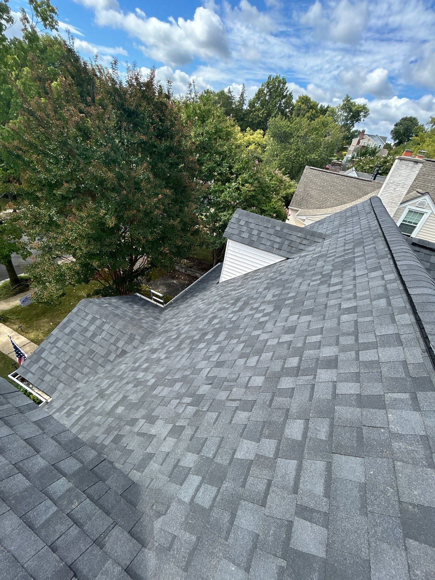 Arlington: Roof Replacement with CertainTeed Landmark Pro Designer Shingles in Max Def Moire Black by RM Banning, Inc.
