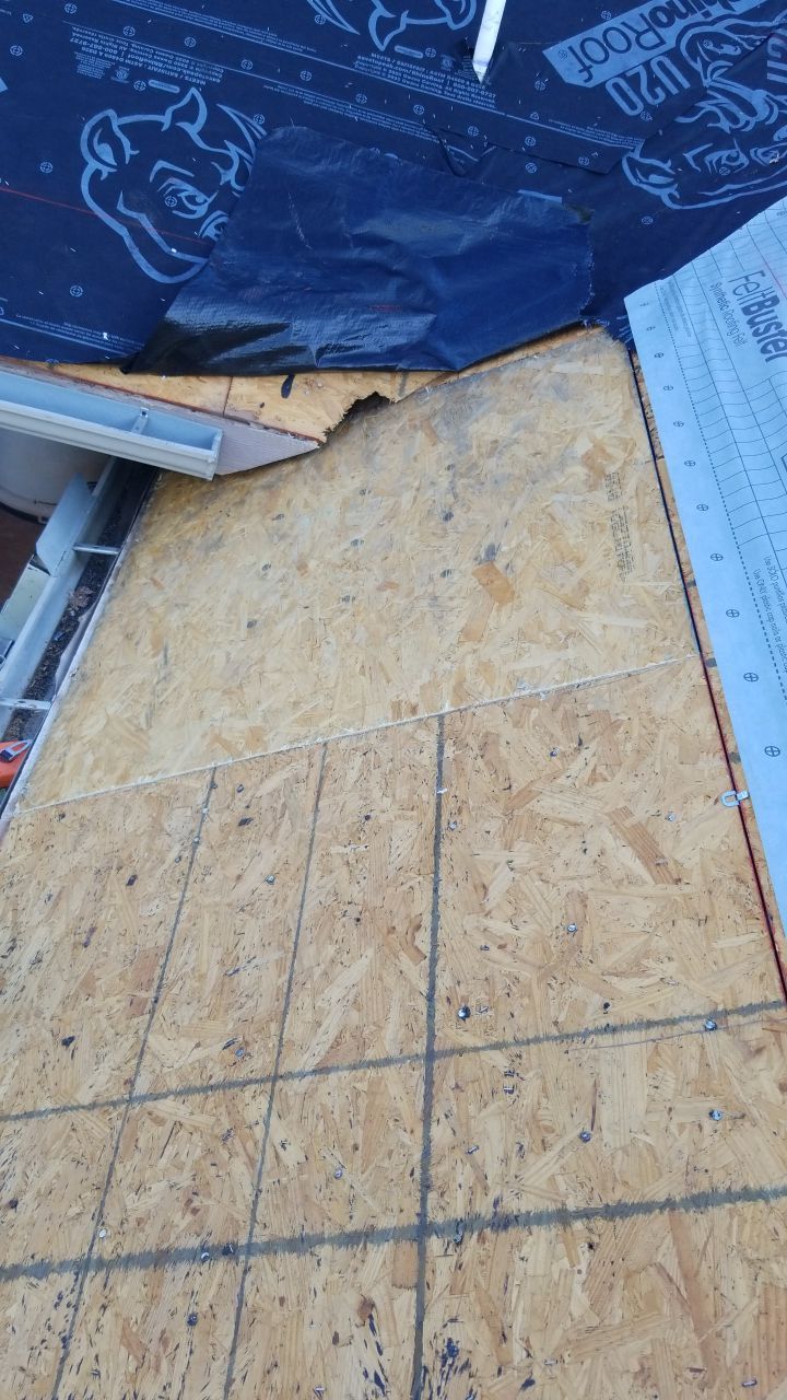 Reroof using GAF HDZ Weathered Wood by Castillo Roofing