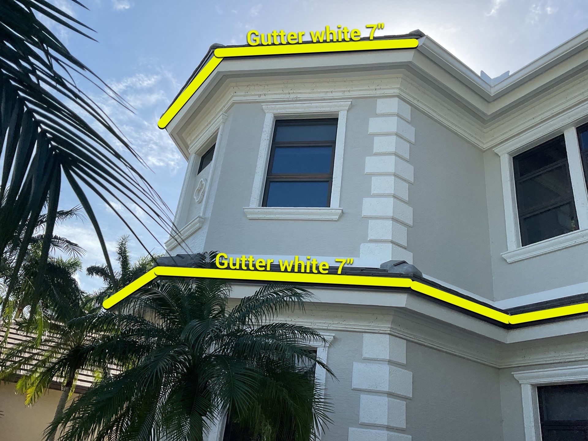 7-Inch Seamless Gutters for Heavy Rainfall in Cape Coral FL by Gutter Professors