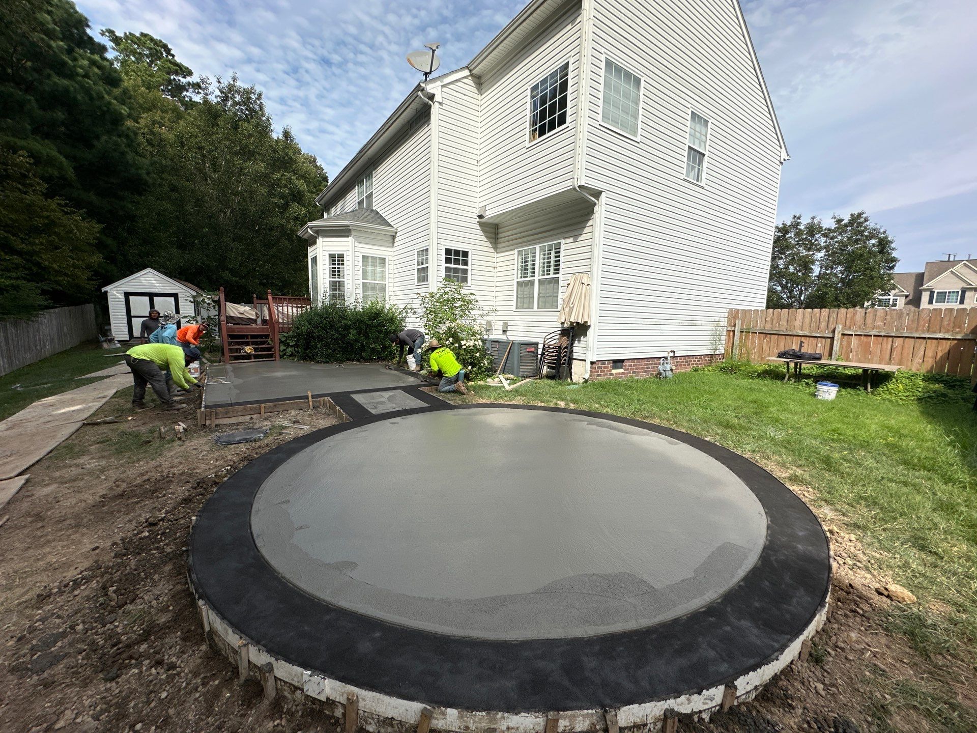 Project in Virginia Beach by Sam The Concrete Man Virginia Beach