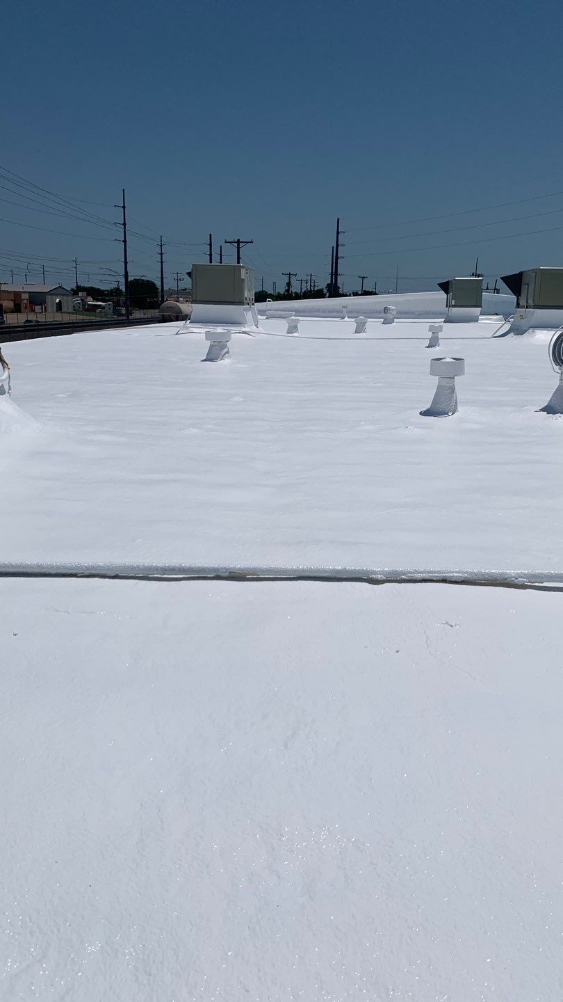 Foam & Metal Roof Restoration – Thermo Sensors (Garland, TX) by All Star Roofing LLC