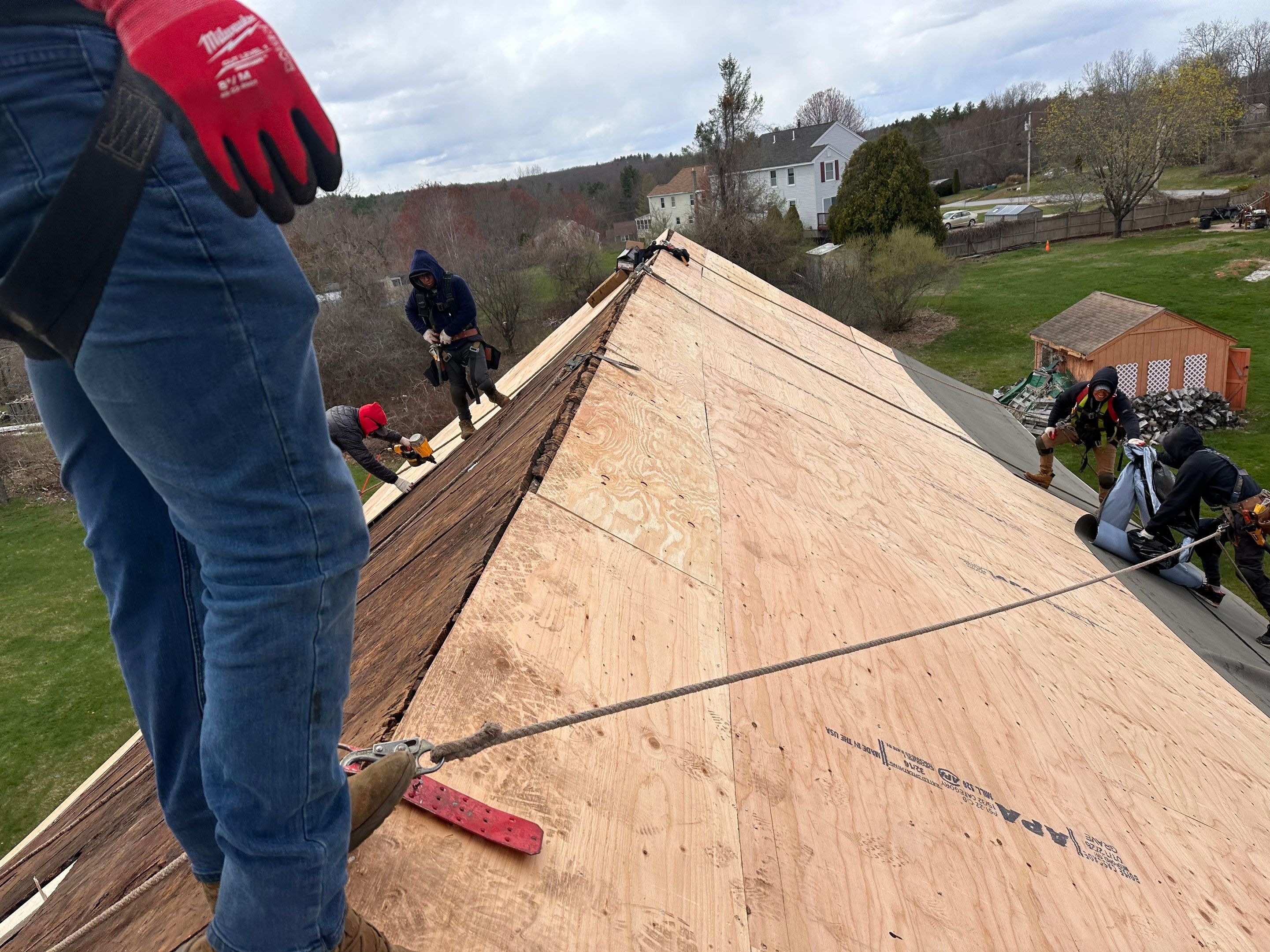 Barn in Derry, NH — this one came with some serious challenges. by Tall pine roofing