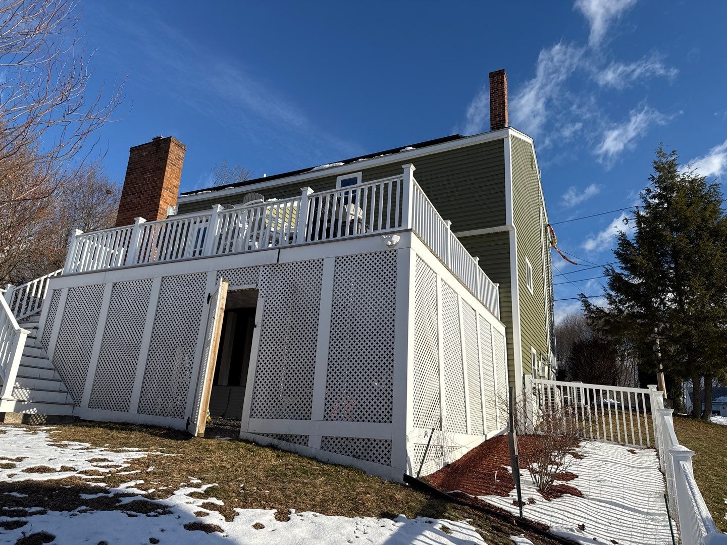 Complete Exterior Home Transformation with CertainTeed Dutch Lap Siding, Windows, Custom Door & Deck Repairs by Sensible Home Solutions