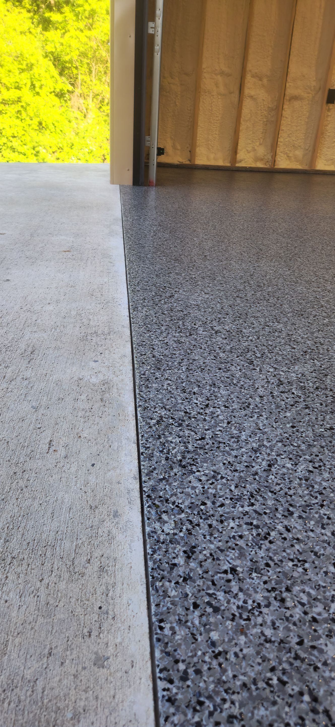 Amazing Standalone Garage + Metallic Epoxy by Elite Floor Solutions