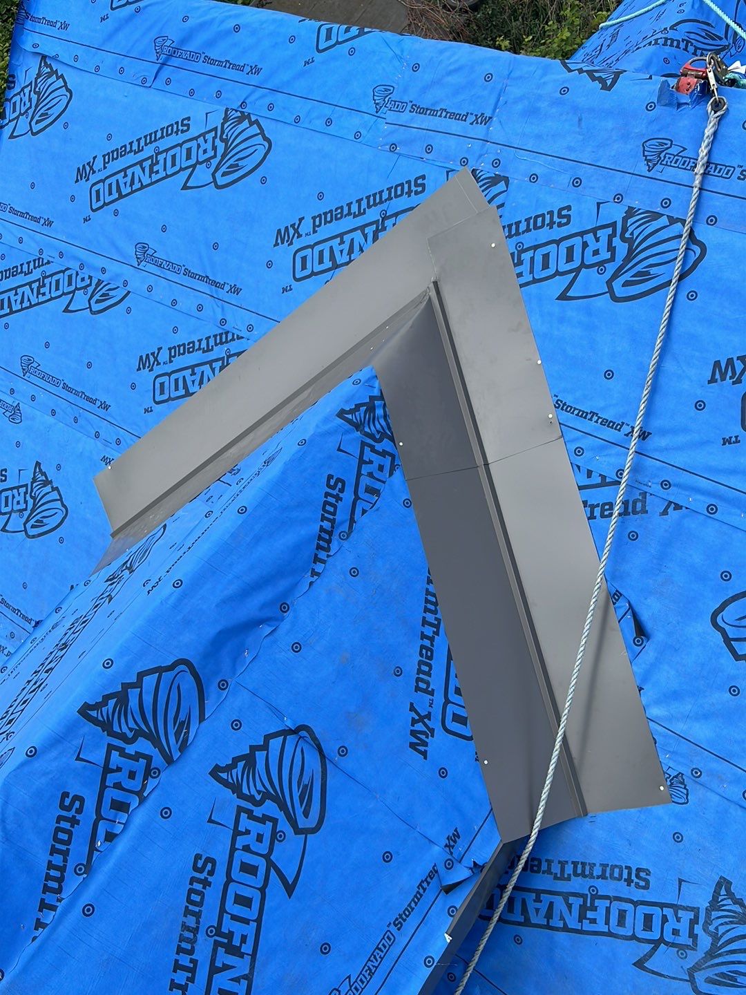 Agricultural Roofing Installation using 12" Prolok metal  by Top Notch Roofing Inc