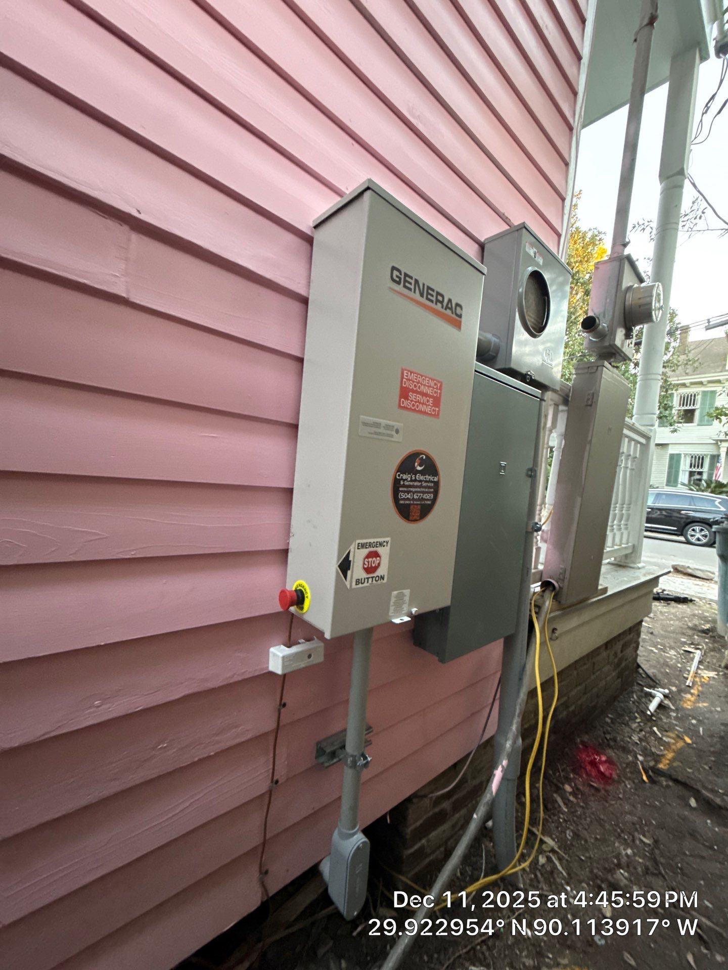 Project in New Orleans, LA by Craig's Electrical & Generator Service