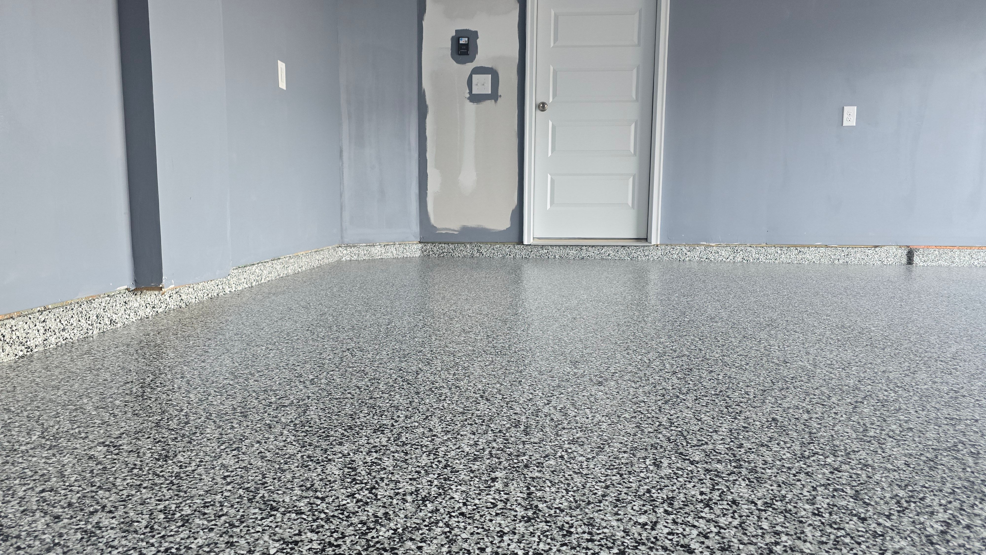 Porch, Patio & Garage Using Weathered Gray & Domino by Elite Floor Solutions