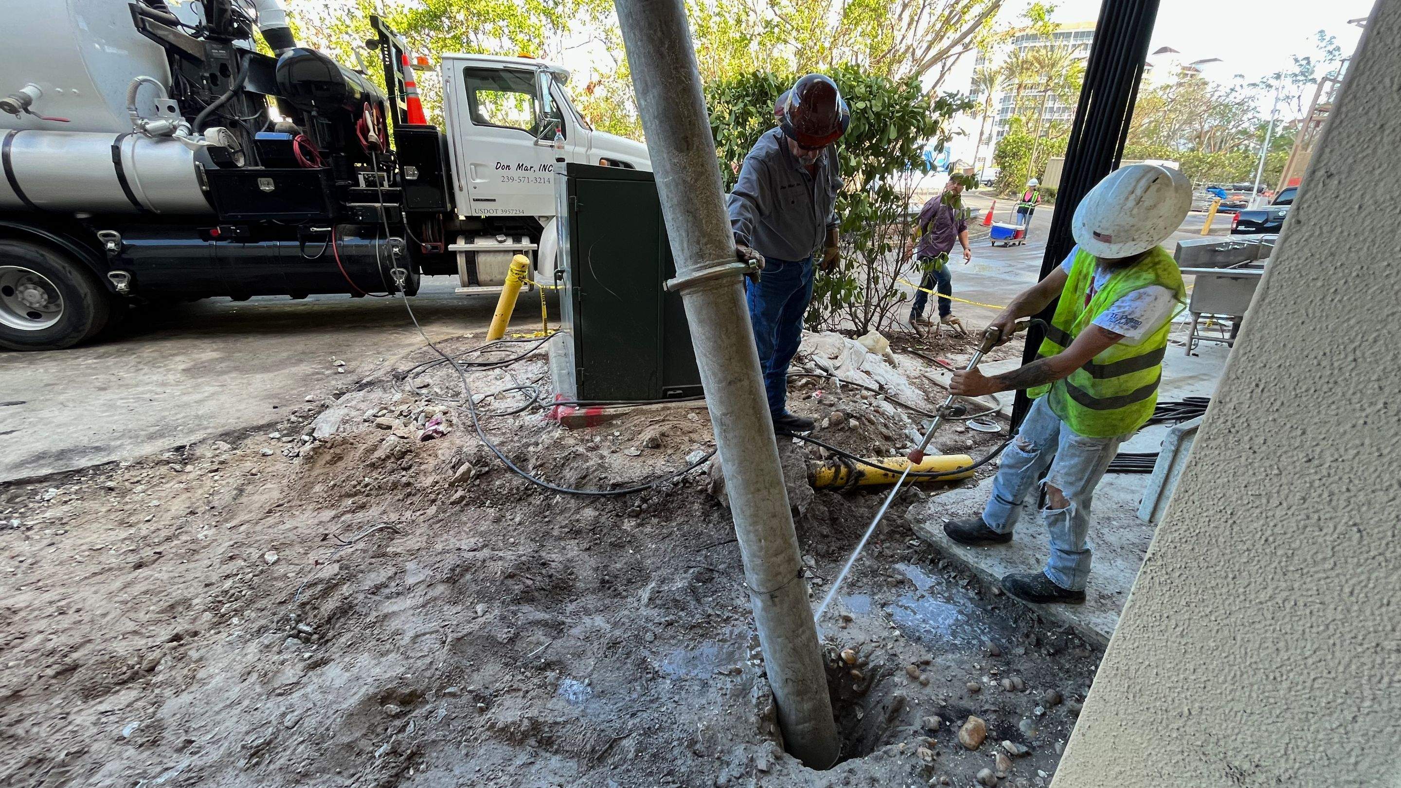 Ritz-Carlton North Service Road Daylighting by Don Mar, Inc. Storm Water Solutions