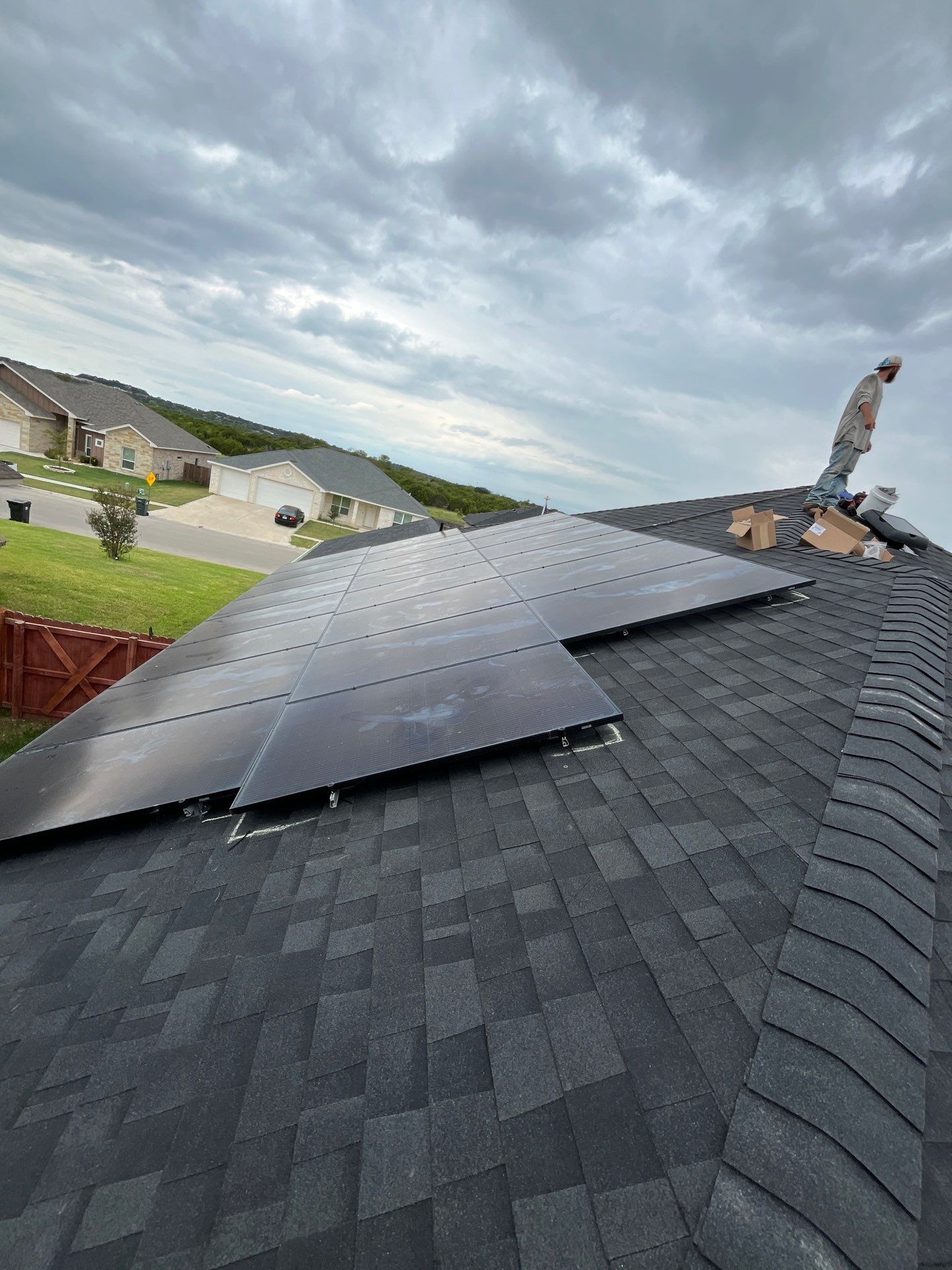 22 panel D&R in Temple  using Solar Panels by Sunaura Solar