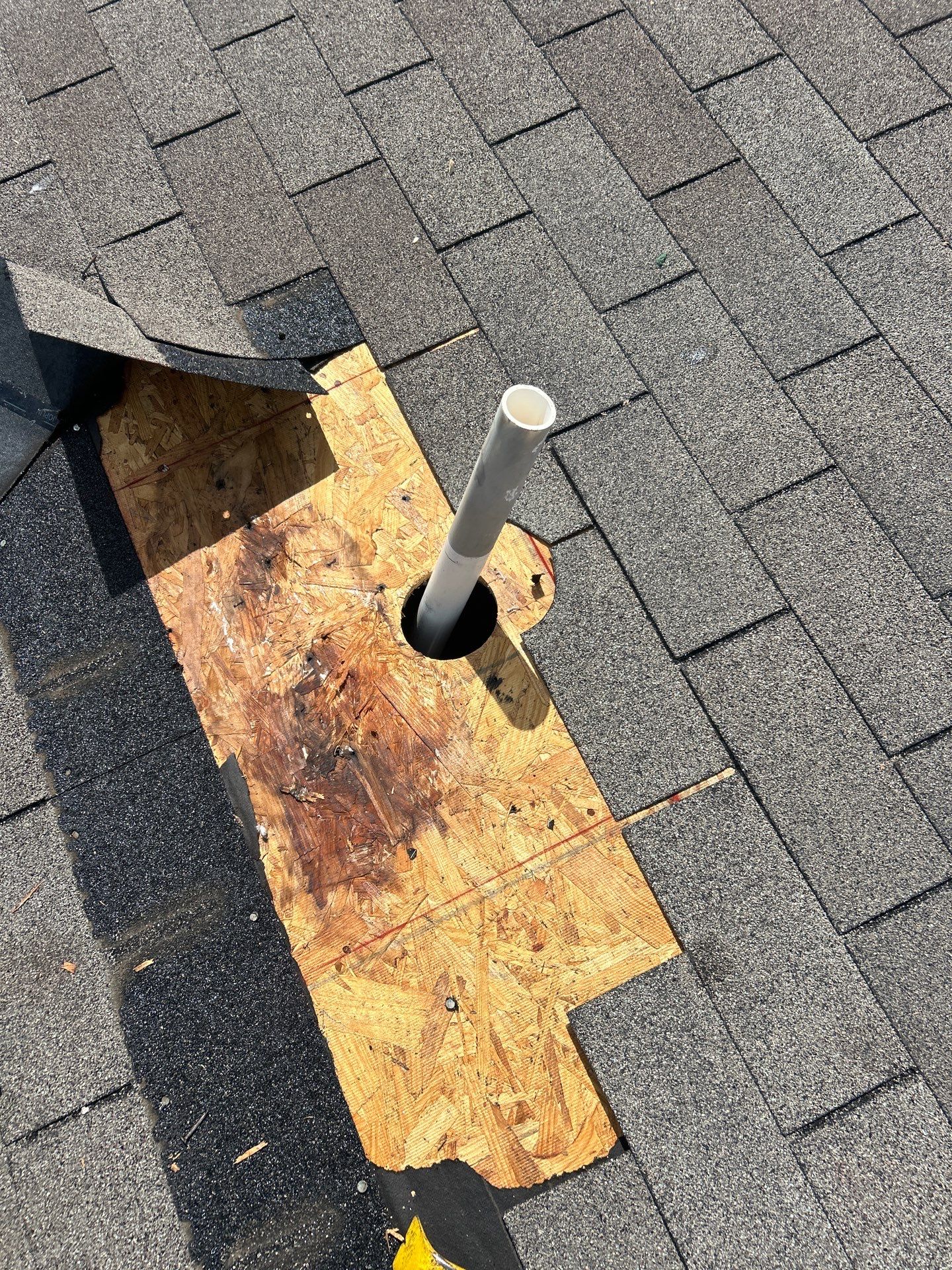 Hail Damage using Owen's Corning Duration (Lifetime) Shingles by Roof Repair Company