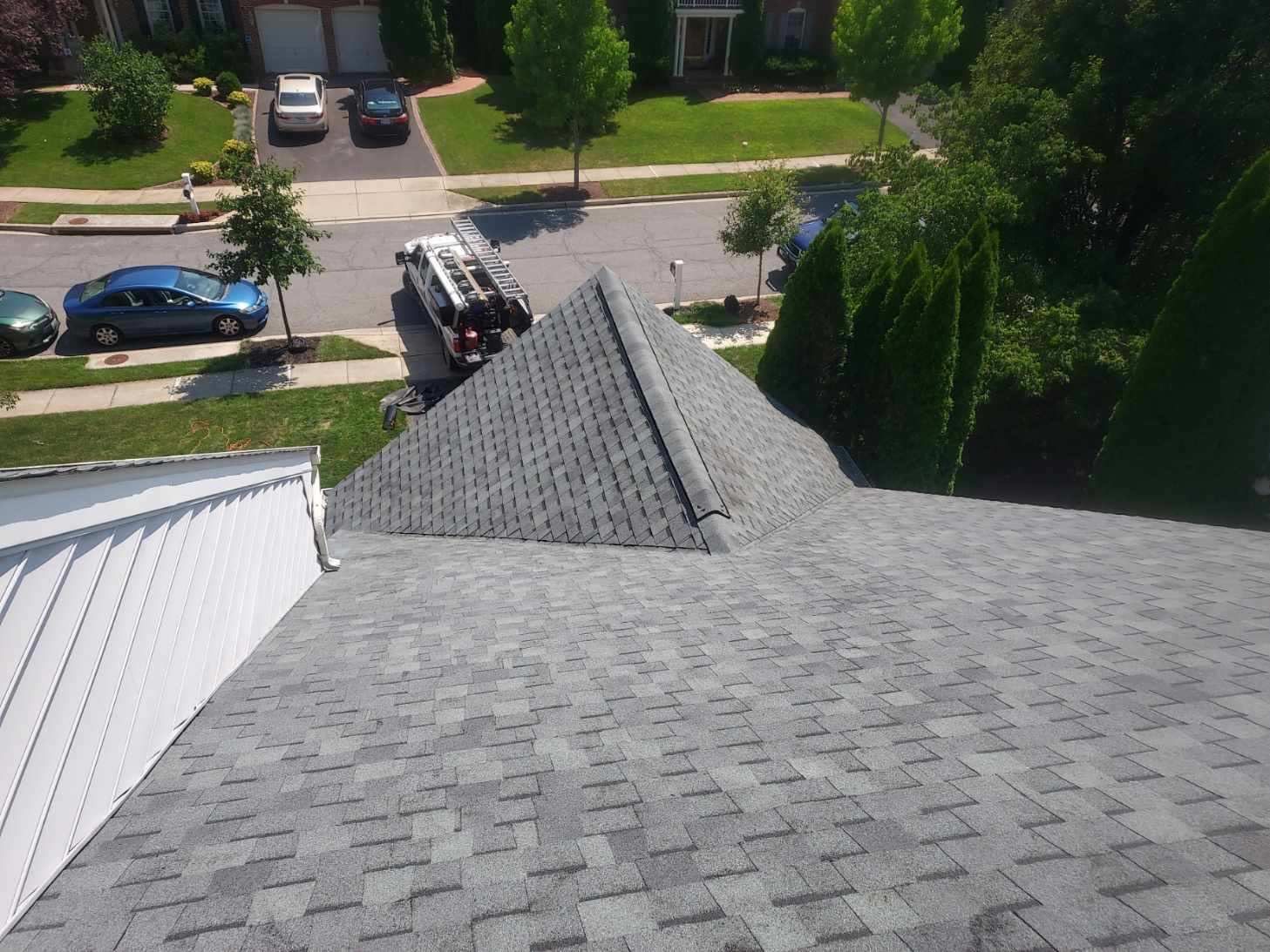 Residential Roofing Installation using Atlas Pinnacle Pristine Hearthstone Architectural Shingles by Frederick Roof Repair