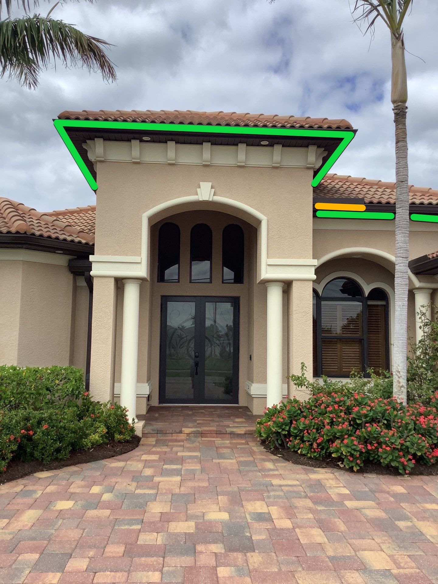 Bronze Downspout Installation in Cape Coral FL by Gutter Professors