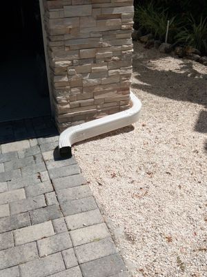 Bronze Gutters and Almond Downspouts in Longboat Key FL