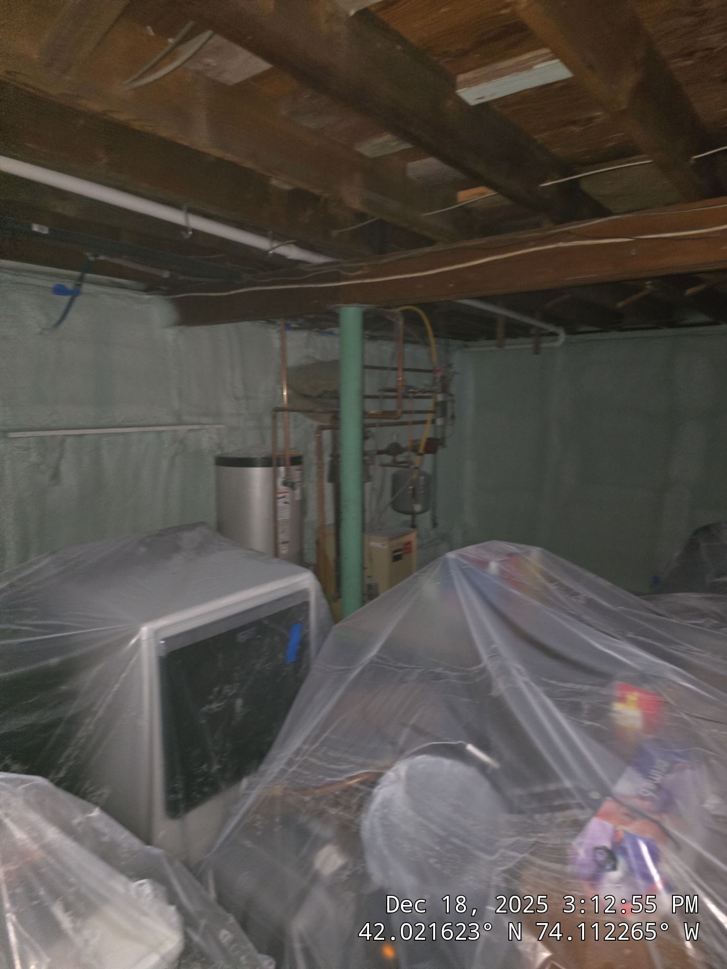 Attic Insulation using open cell spray foam by NYS Foam & Energy