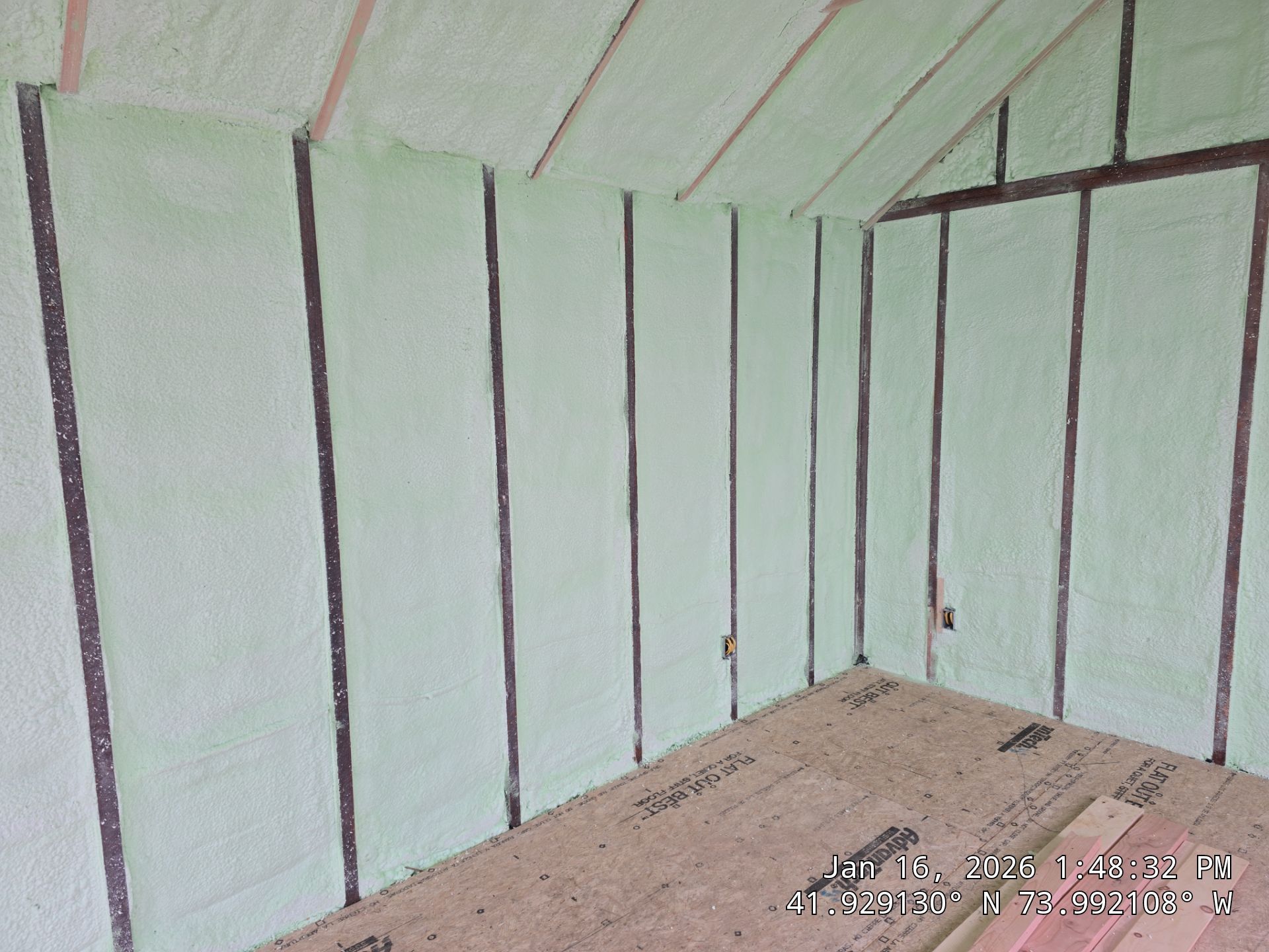 Detached Garage using Closed Cell Spray Foam by NYS Foam & Energy