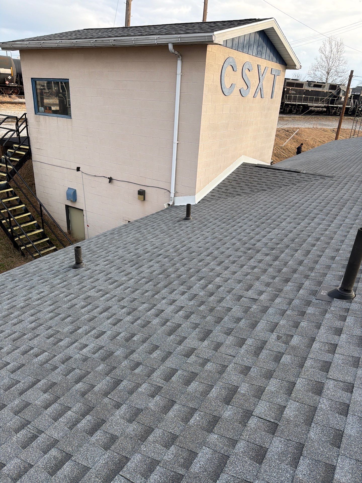 Commercial Roofing Installation using GAF Timberline HDZ Pewter Gray by Rainstoppers Roofing