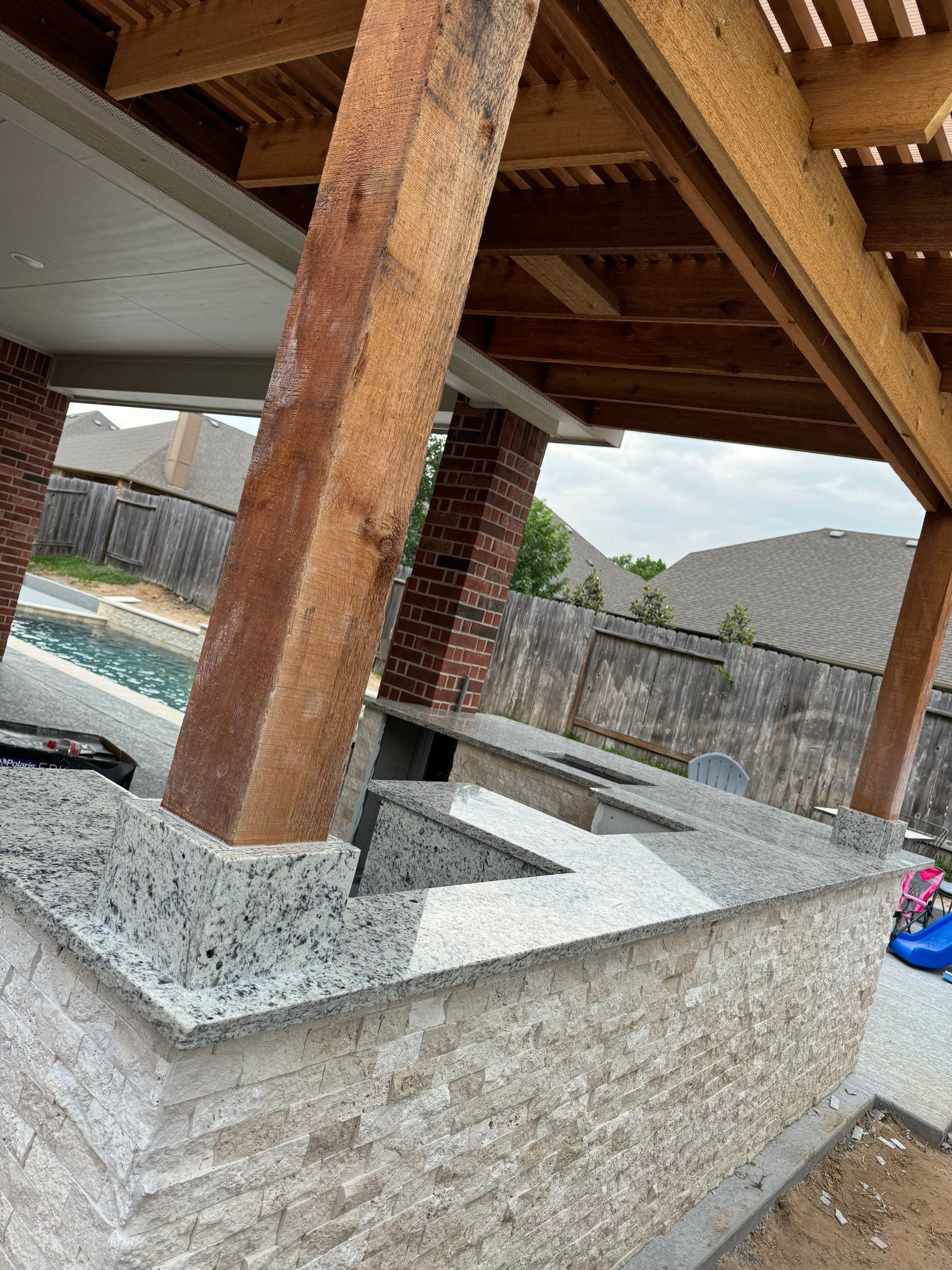 Pergola and Summer Kitchen in Conroe, TX by SophAlx LLC