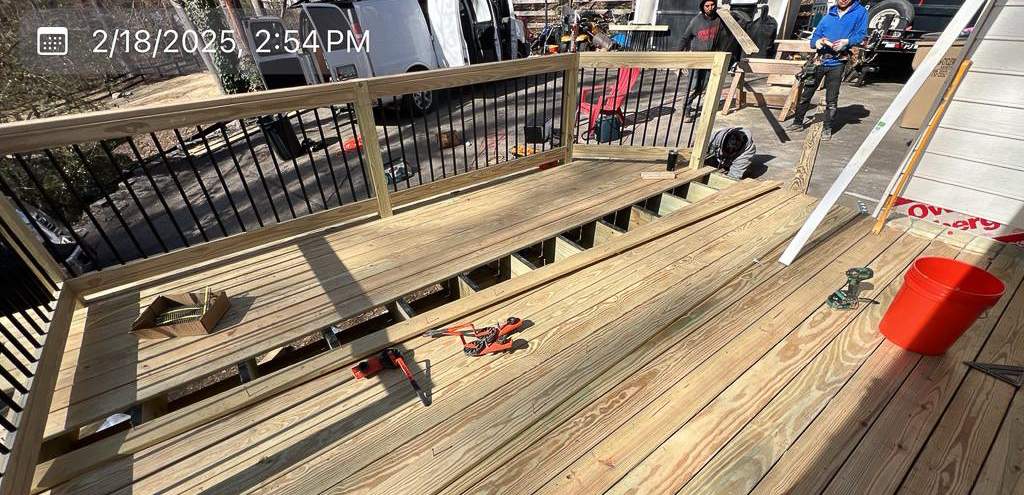 Woodstock, GA Wood Deck Build by Nelson Exteriors