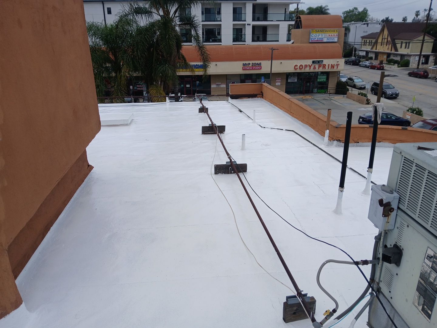 Silicone Coating Project in North Hollywood by Hull Brothers Roofing