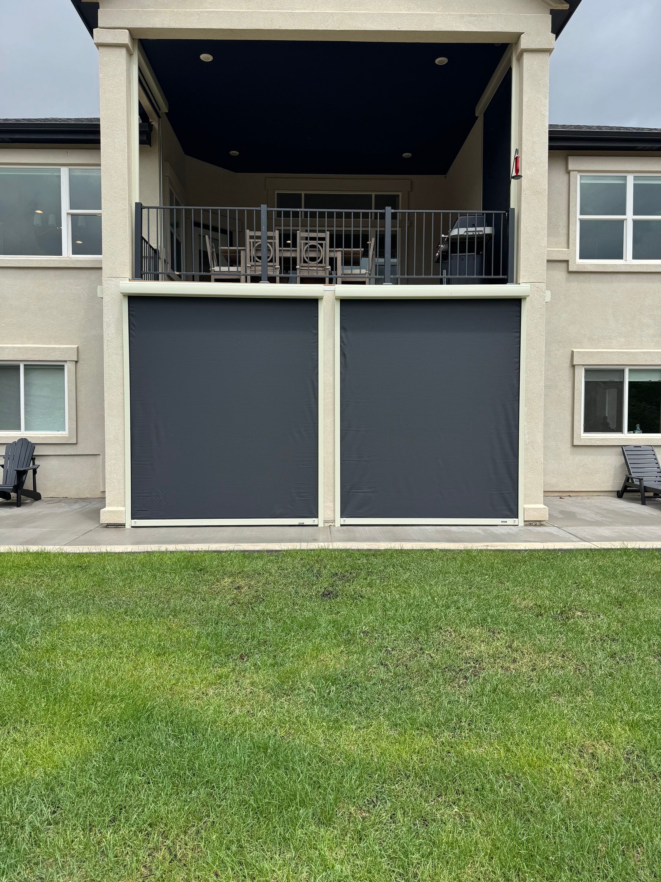 Motorized Screens using Progressive MagnaTrack Screens by Outdoor Solutions Colorado