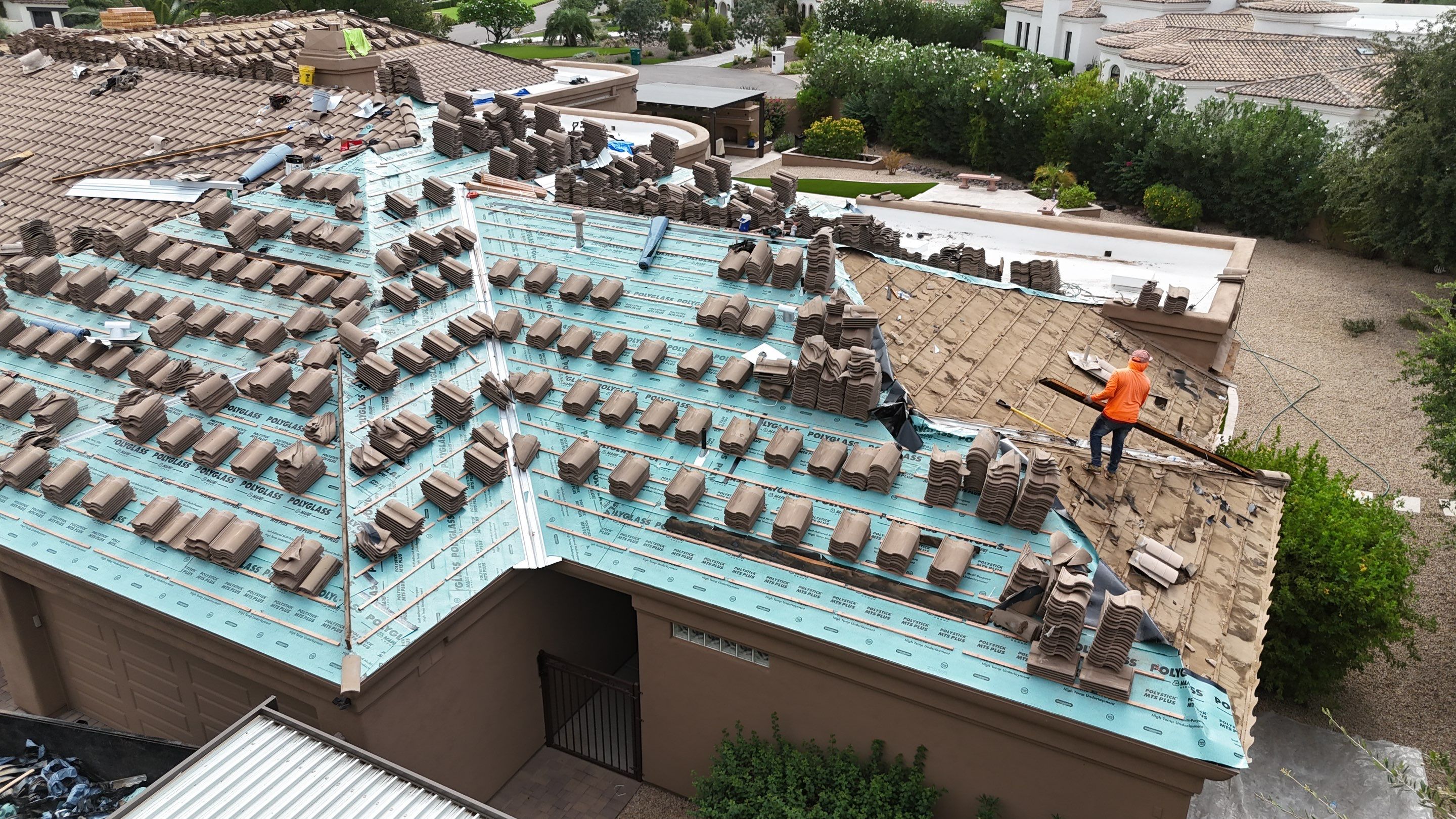 Project in Paradise Valley, AZ by Saint Roofing